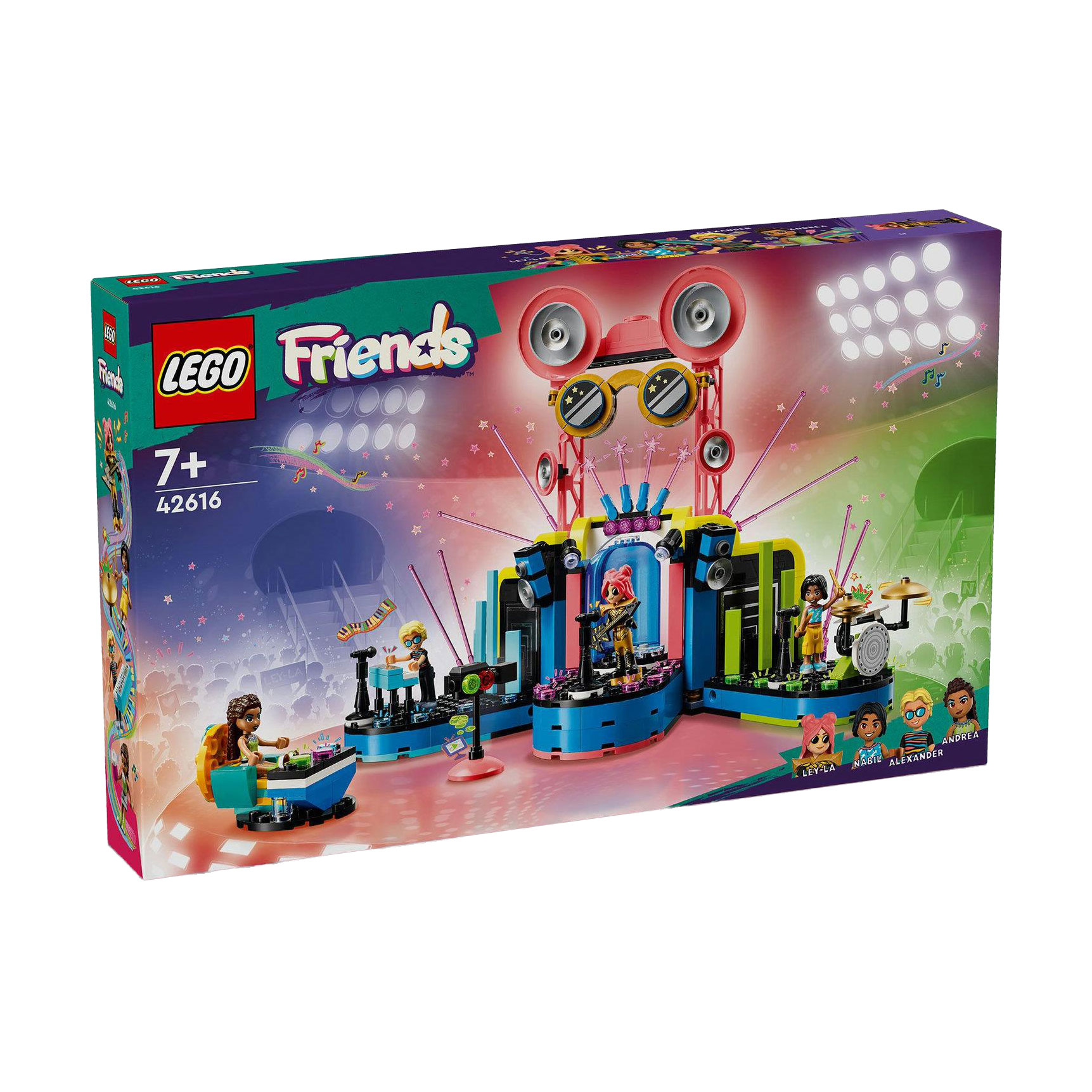 

Конструктор LEGO Friends Музичне шоу талантів Хартлейк-Сіті, 669 деталей, від 7 років (42616)