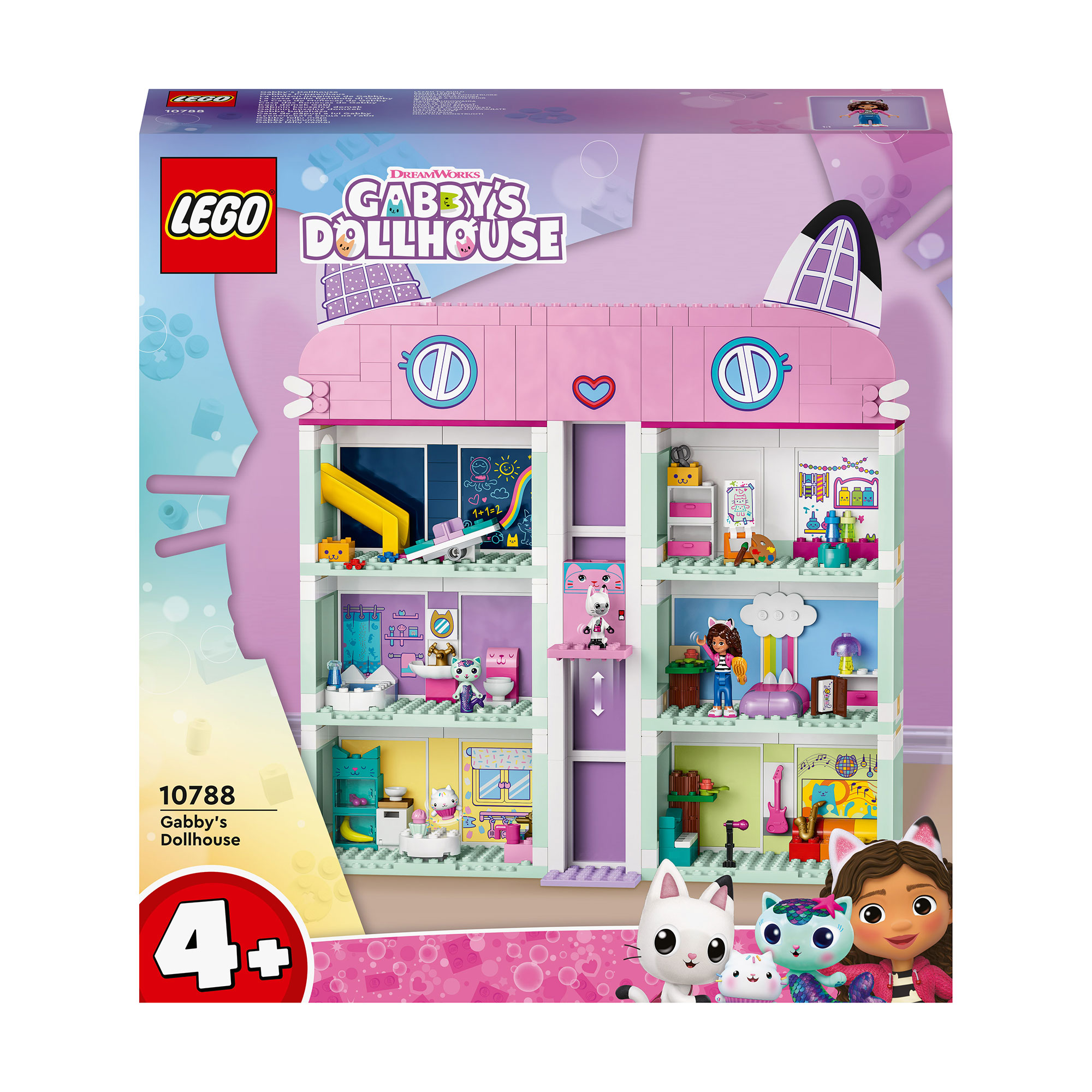 

Конструктор LEGO Gabby's Dollhouse Ляльковий будиночок Ґаббі, 498 деталей, від 4 років (10788)