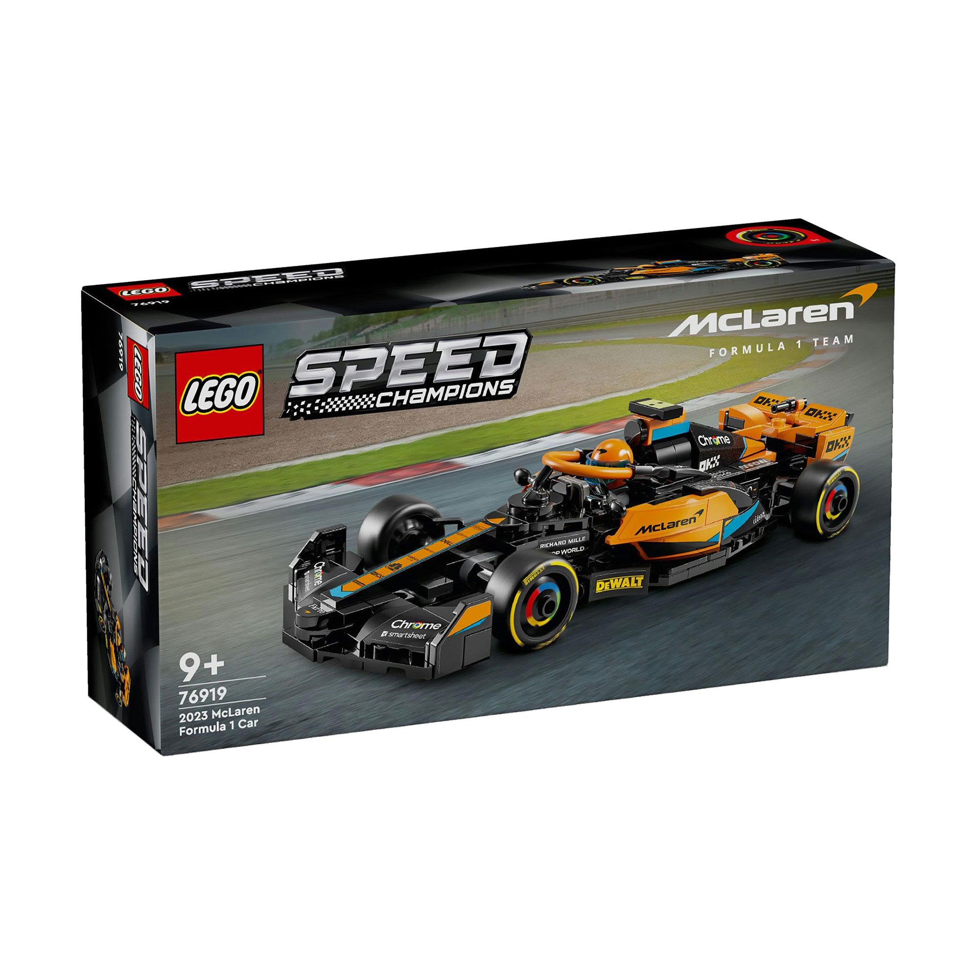 

Конструктор LEGO Speed Champions Автомобіль для перегонів 2023 McLaren Formula 1, 245 деталей, від 9 років (76919)