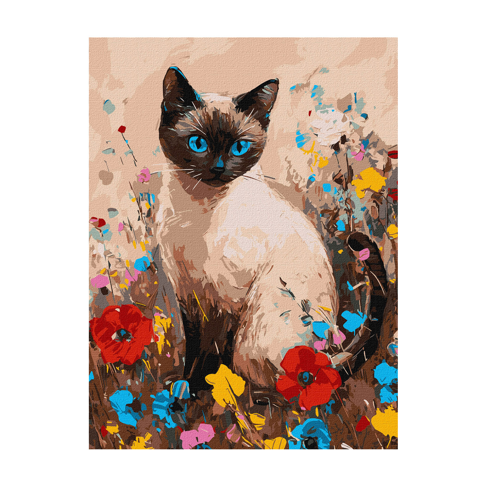 

Картина за номерами Ideyka Кішечка у квітах, 30*40 см (KHO6694)