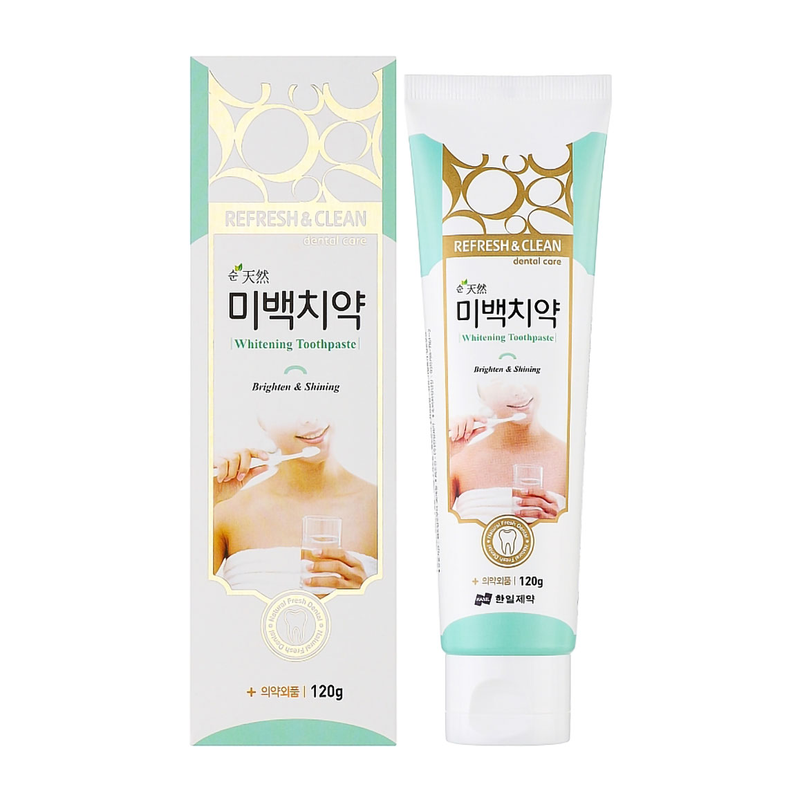 

Відбілювальна зубна паста Hanil Refresh & Clean Dental Clean Whitening Toothpaste, 120 г