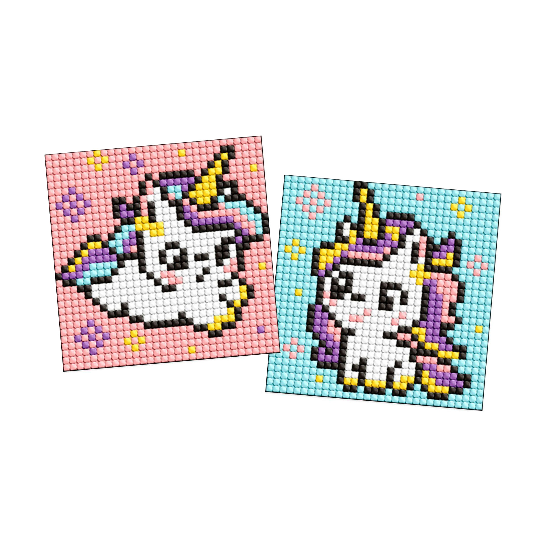 

Алмазна мозаїка Ideyka Дві одноріжки, на магнітній основі, 9*9 см, 2 шт (AMG1044)