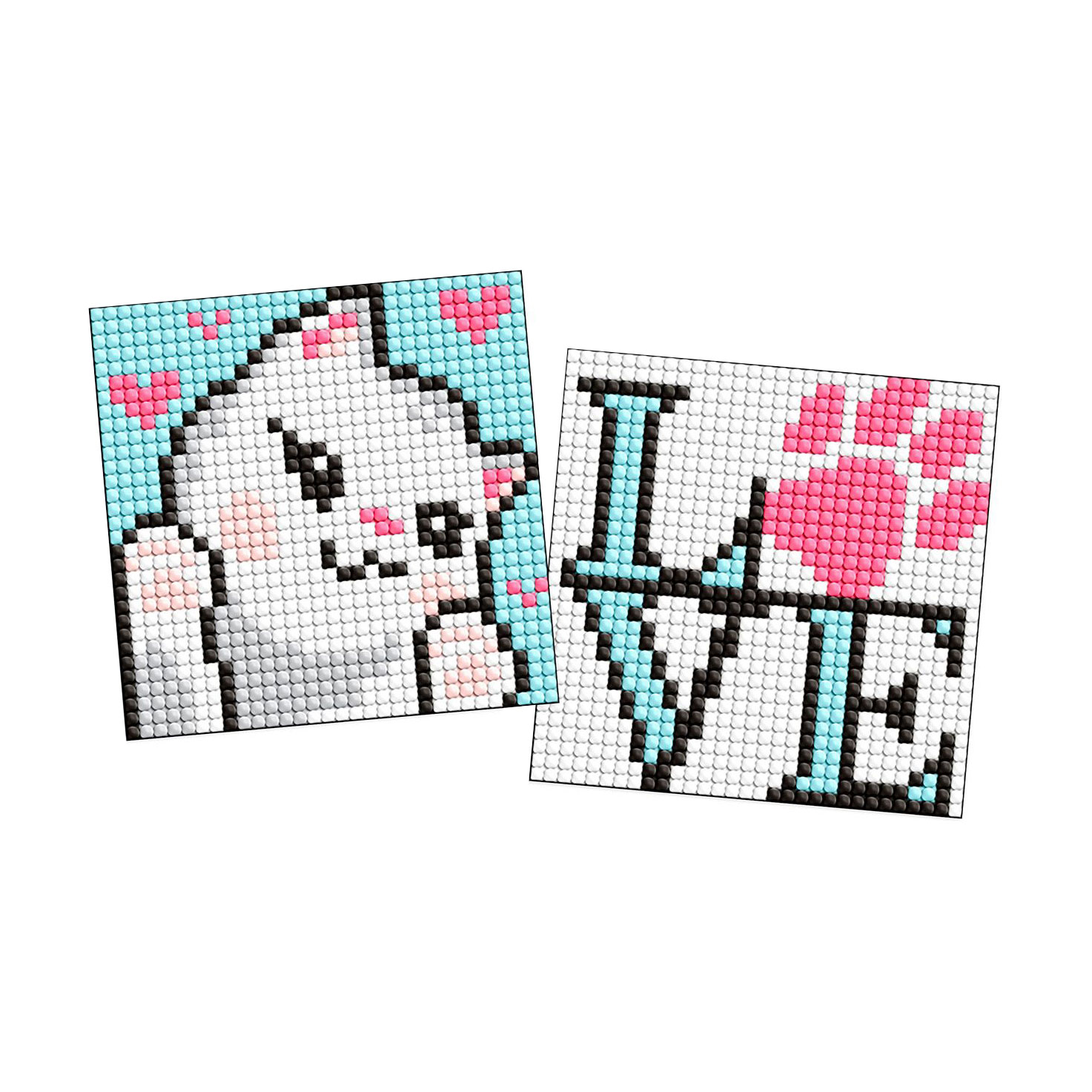 

Уцінка! Алмазна мозаїка Ideyka Мила кішечка, на магнітній основі, 9*9 см, 2 шт (AMG1046)