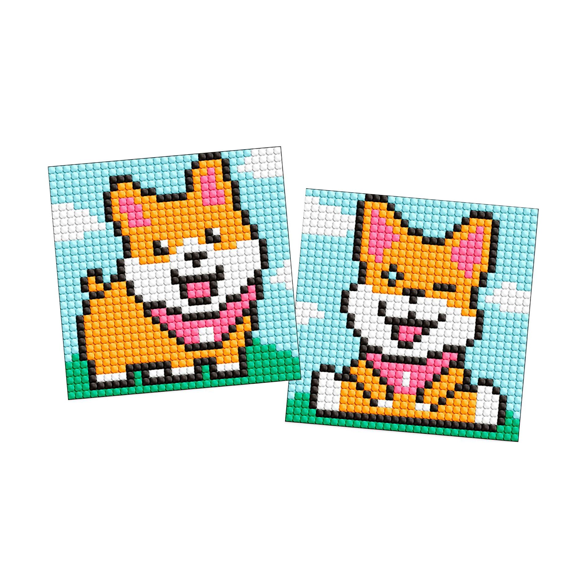 

Уцінка! Алмазна мозаїка Ideyka Грайливі песики, на магнітній основі, 9*9 см, 2 шт (AMG1060)