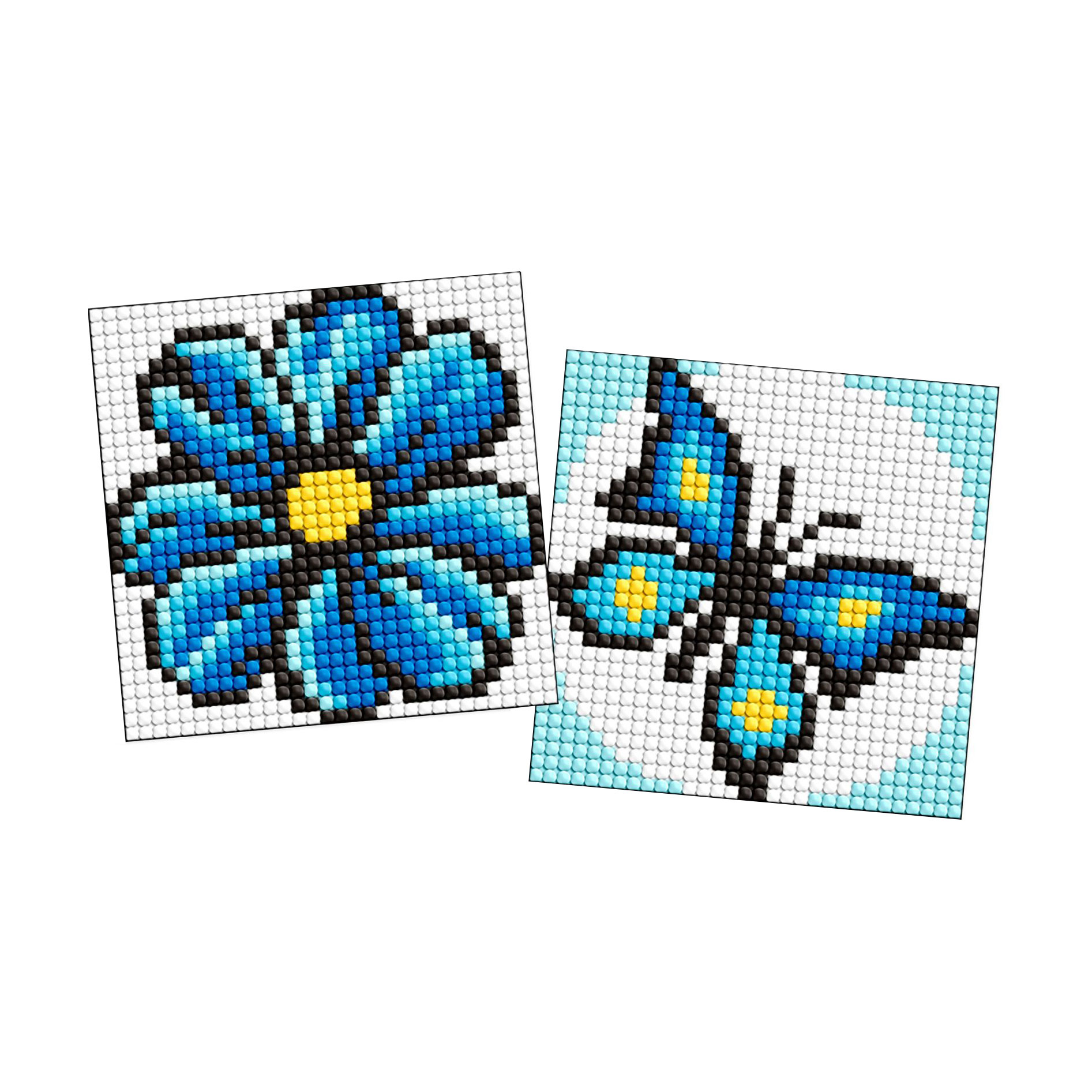 

Алмазна мозаїка Ideyka Синій колір, на магнітній основі, 9*9 см, 2 шт (AMG1062)