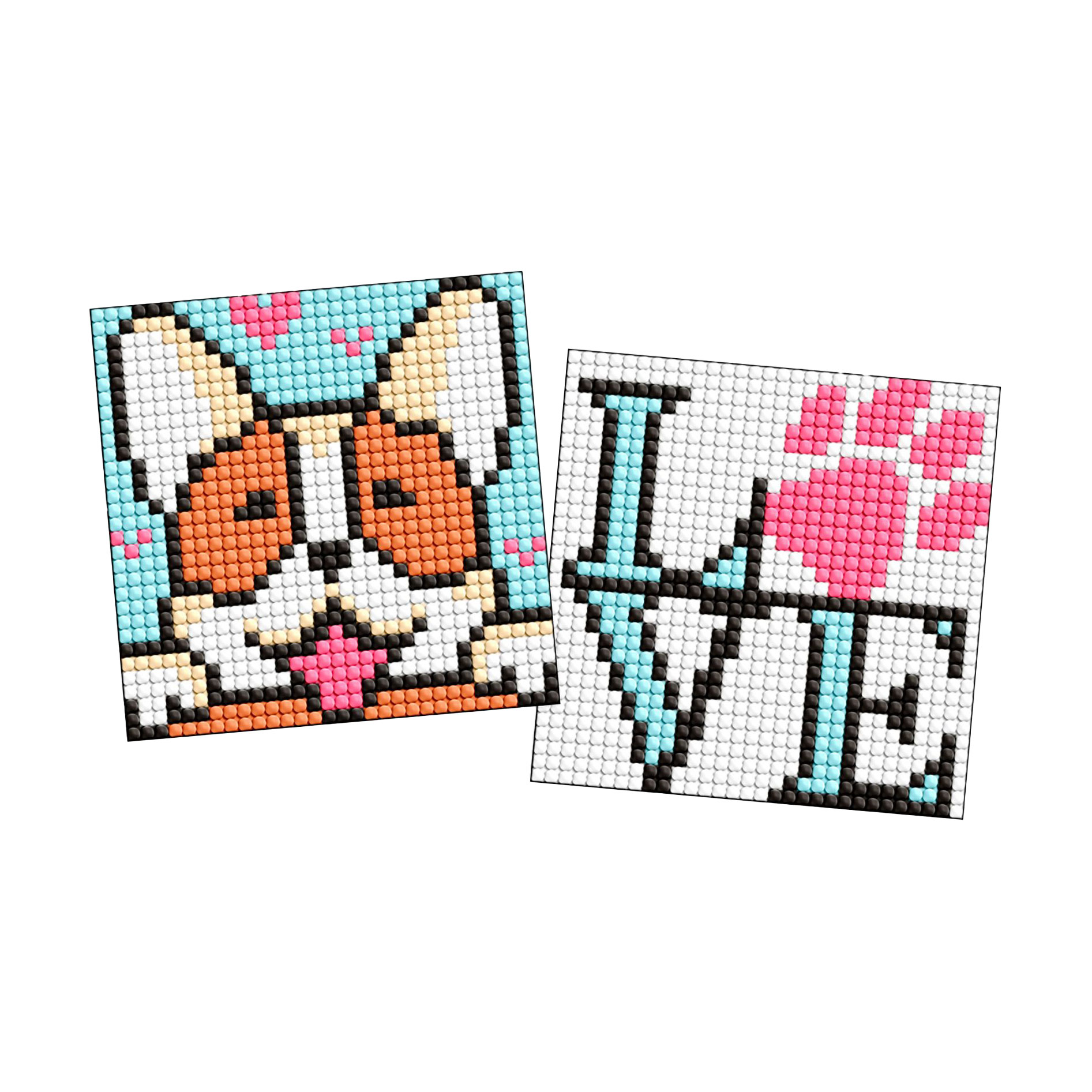 

Алмазна мозаїка Ideyka Милий песик, на стікері, 9*9 см, 2 шт (AMS1047)