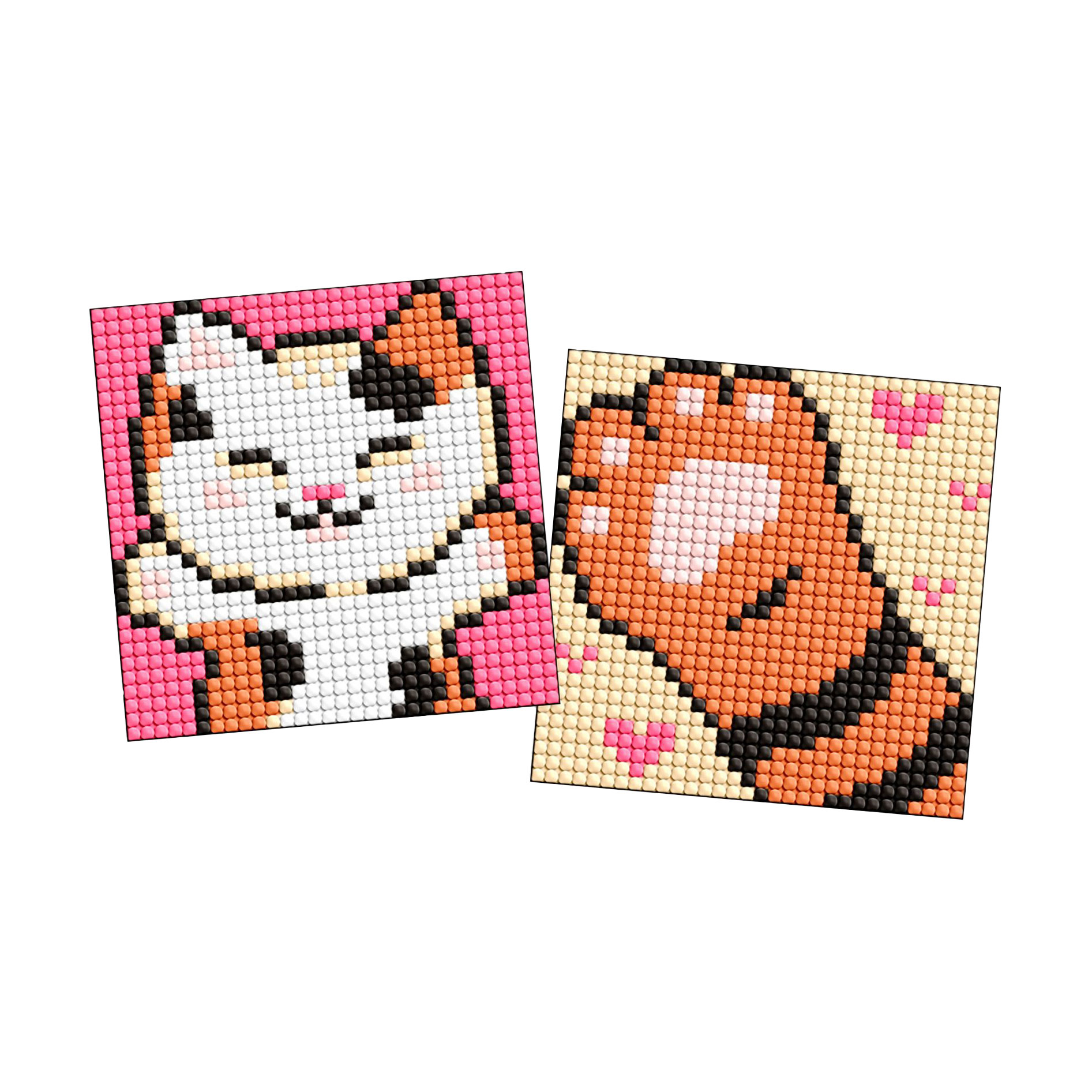 

Алмазна мозаїка Ideyka Пухнастик, на стікері, 9*9 см, 2 шт (AMS1054)