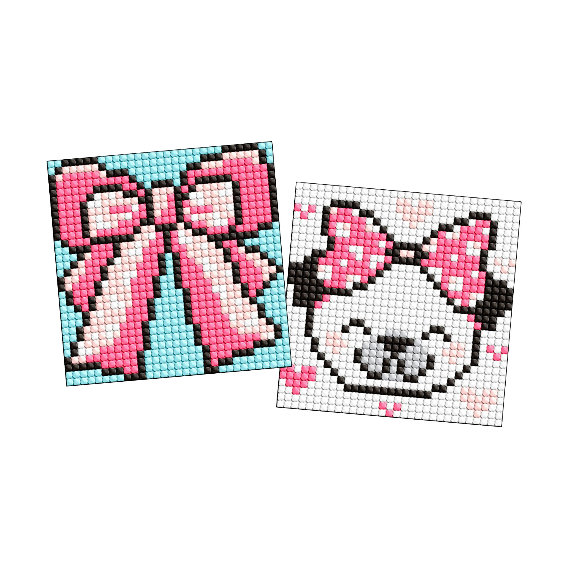 

Алмазна мозаїка Ideyka Бантик, на стікері, 9*9 см, 2 шт (AMS1055)