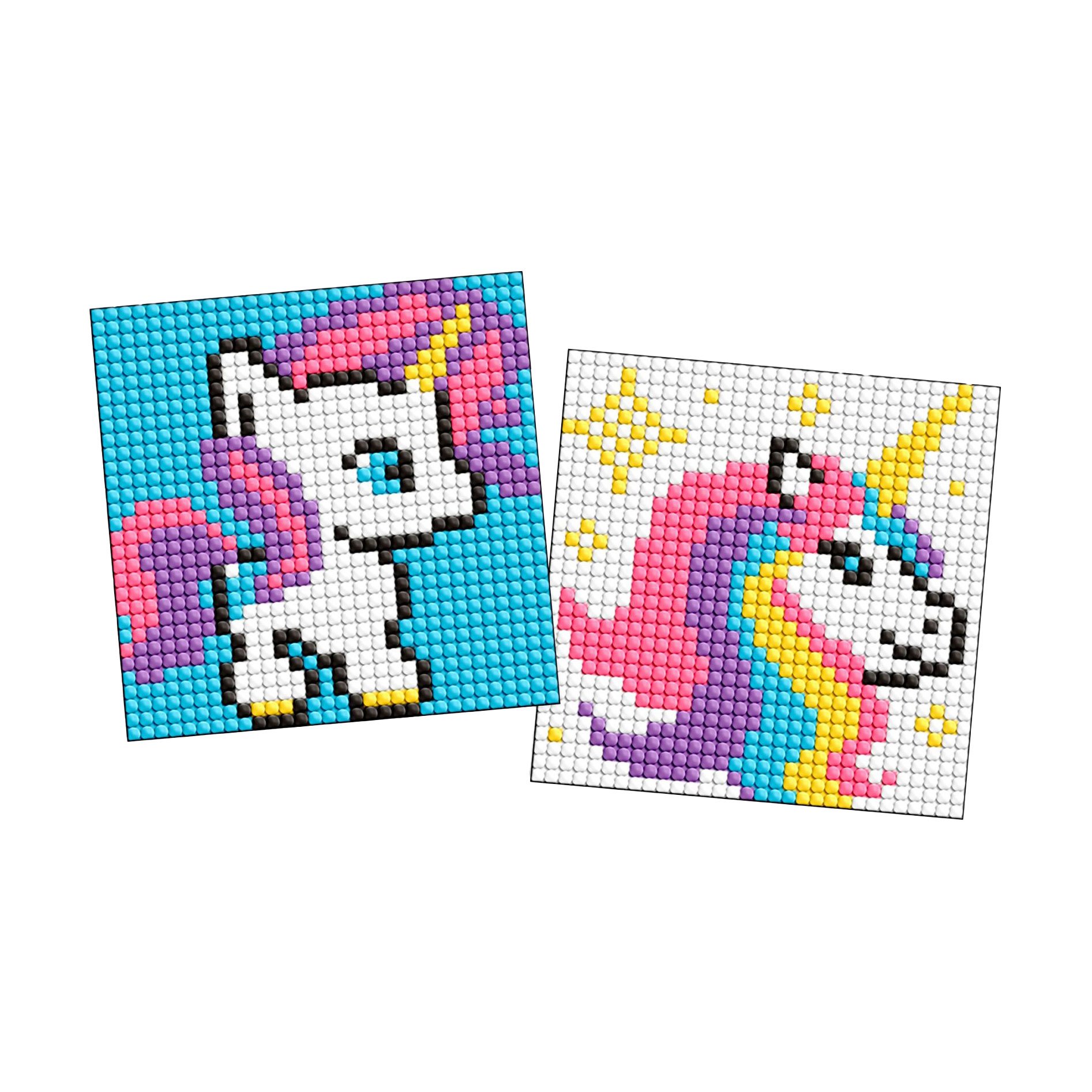 

Алмазна мозаїка Ideyka Одноріжка, на стікері, 9*9 см, 2 шт (AMS1056)