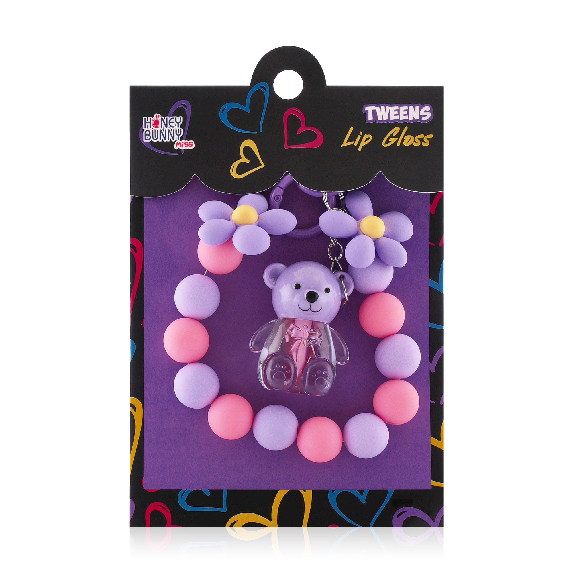 

Блиск для губ Honey Bunny Miss Tweens та яскравий брелок, від 8 років, 1.6 мл