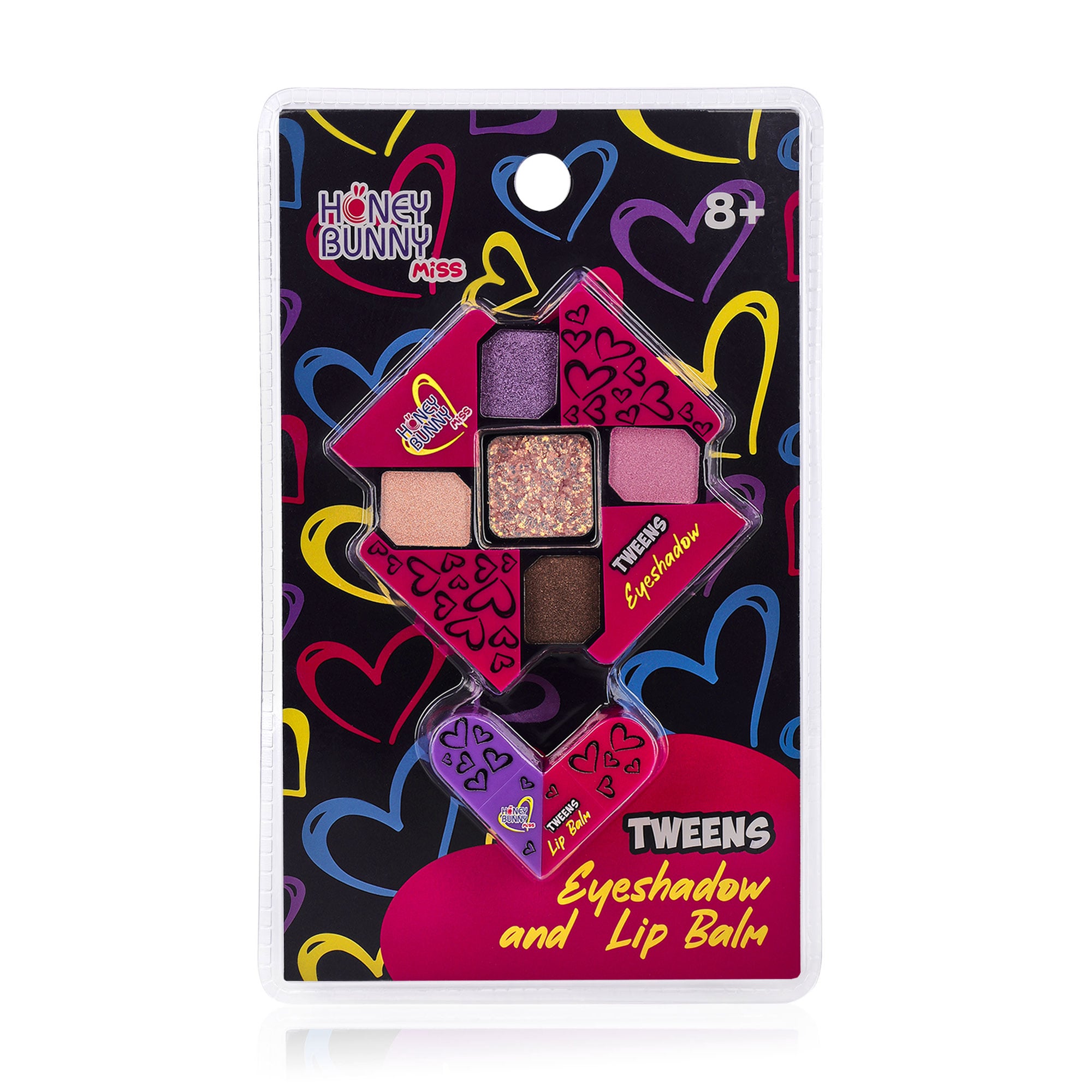 

Набір дитячої декоративної косметики Honey Bunny Miss Tweens від 8 років (тіні для повік, 7.12 г + бальзами для губ, 4.6 г)