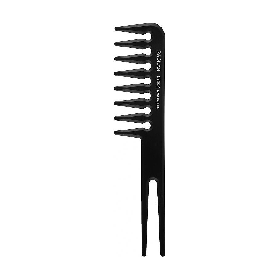 

Гребінець для волосся Eurostil Ragnar Double Pin чорний, 1 шт (07602)