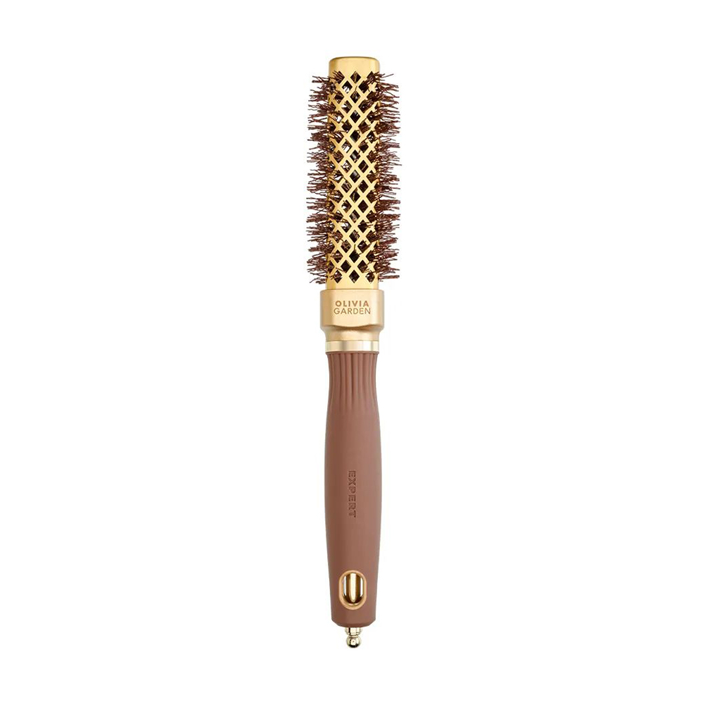 

Браш для волосся Olivia Garden Expert Blowout Straight Wavy Bristles Gold & Brown, діаметр 20 мм