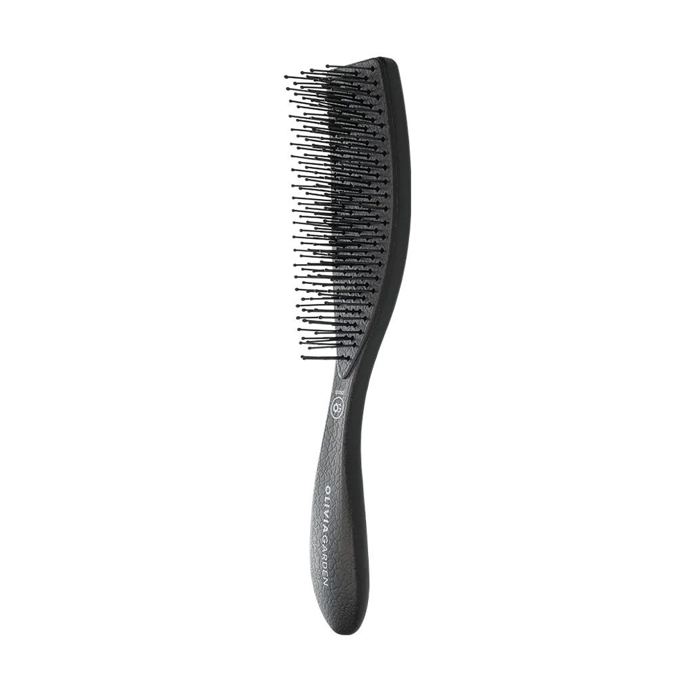 

Щітка для волосся Olivia Garden Essential Style Blend Medium Hair Memory Flex Bristles, Black, 1 шт