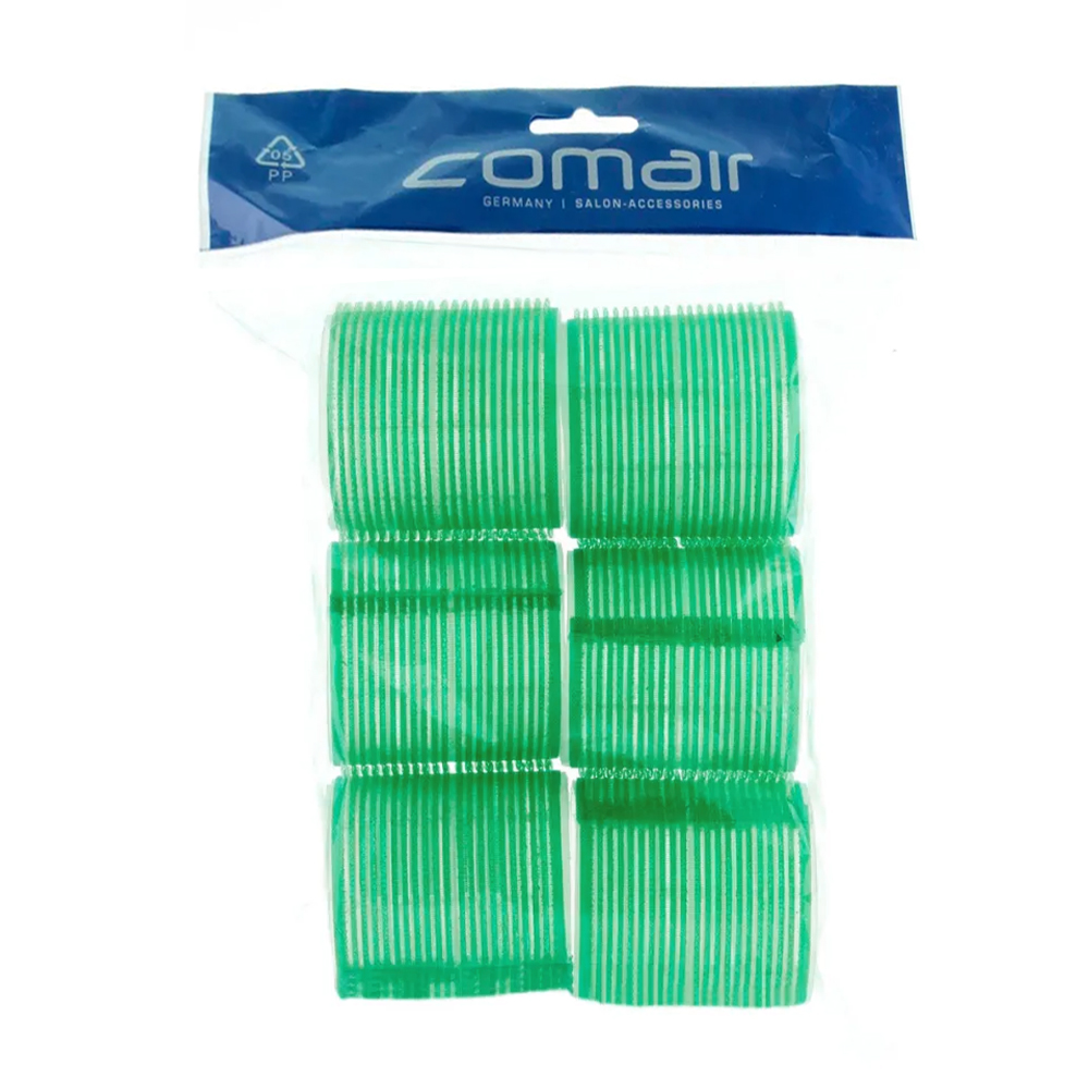 

Бігуді-липучки для волосся Comair Jumbo зелені, діаметр 61 мм, 6 шт (3011896)