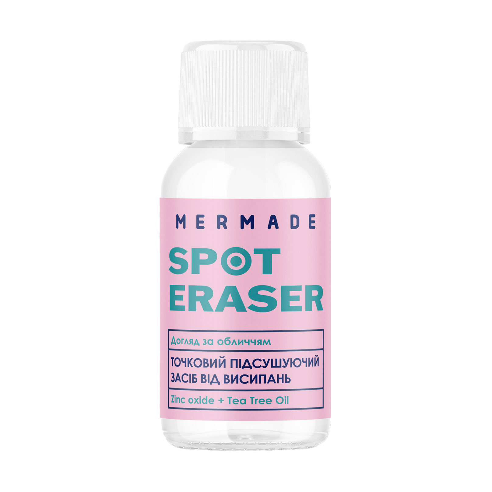 

Точковий підсушувальний засіб Mermade Spot Eraser проти висипань з оксидом цинку та олією чайного дерева, 10 мл