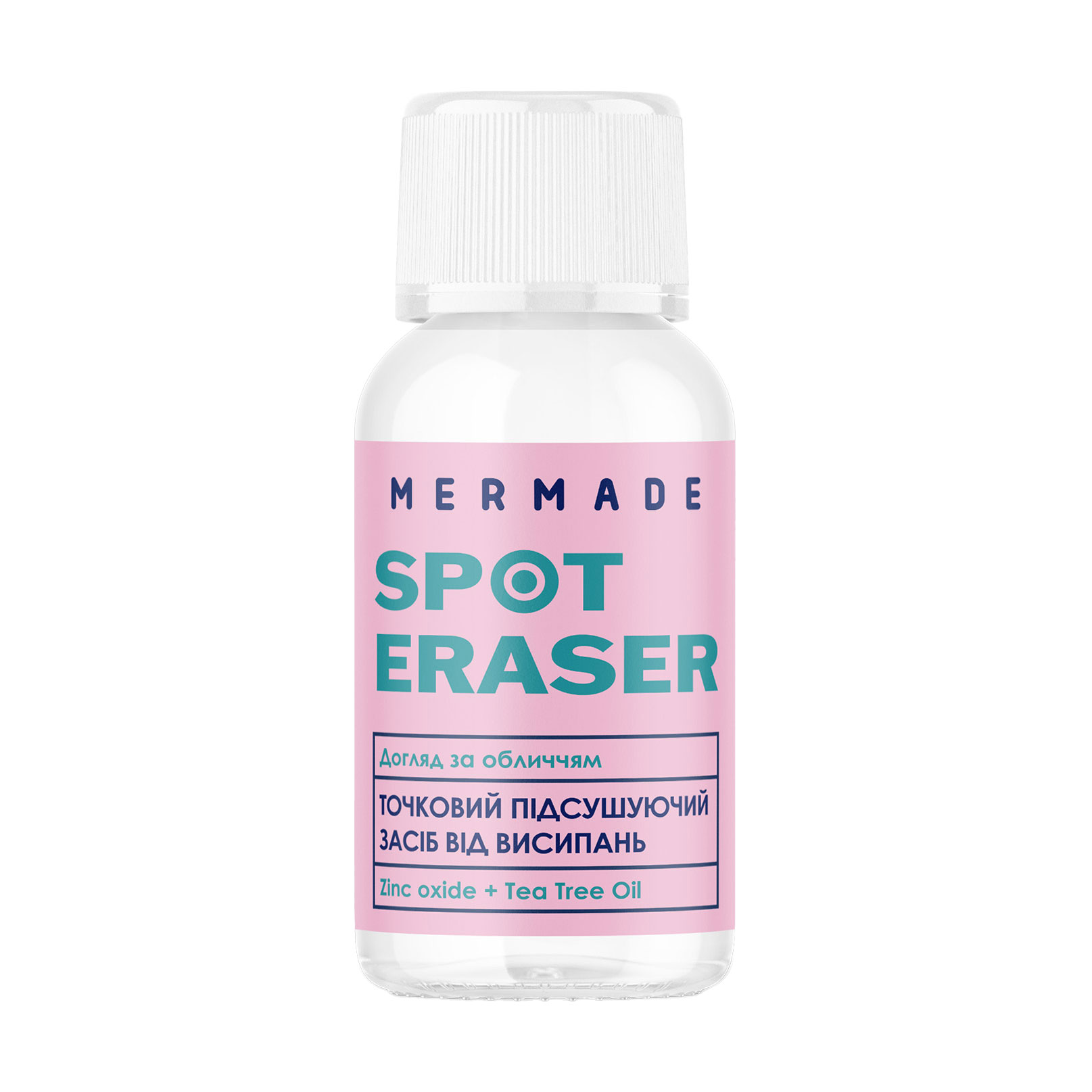 

Уцінка! Точковий підсушувальний засіб Mermade Spot Eraser проти висипань з оксидом цинку та олією чайного дерева, 10 мл