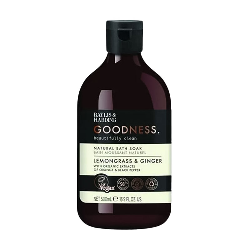 

Уцінка! Піна для ванни Baylis & Harding Goodness Natural Bath Soak, Lemongrass & Ginger, 500 мл