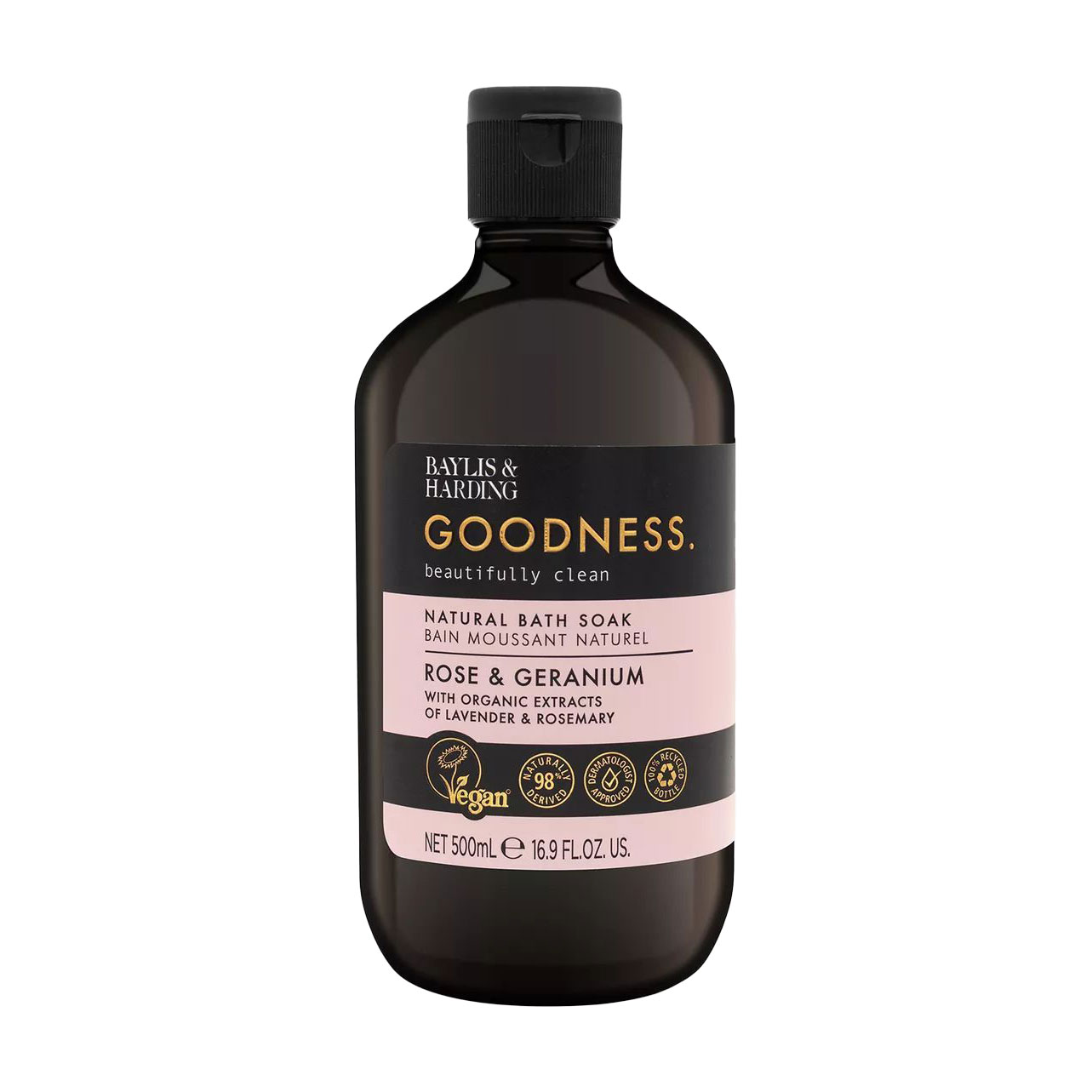 

Піна для ванни Baylis & Harding Goodness Natural Bath Soak, Rose & Geranium, 500 мл