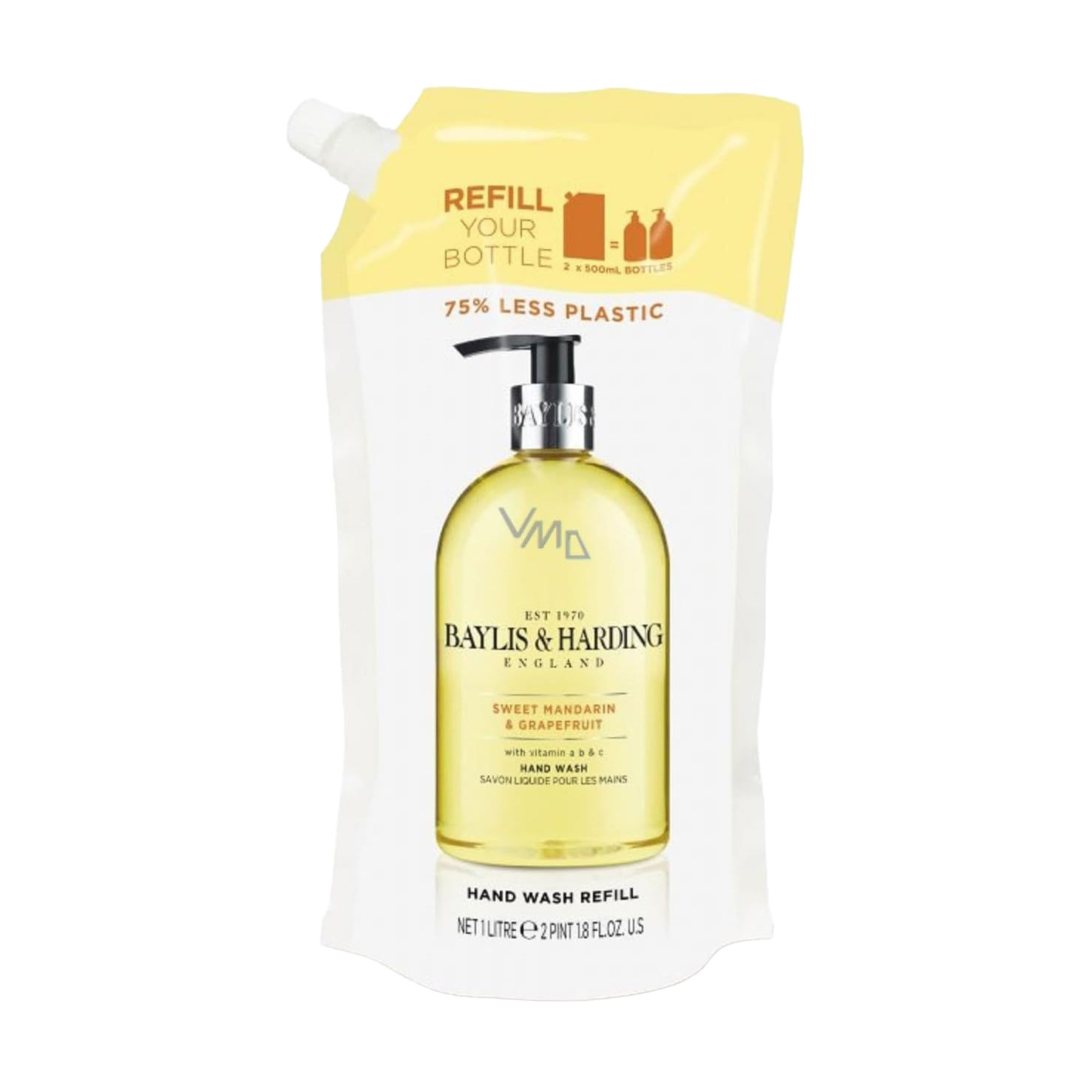 

Рідке мило для рук Baylis & Harding Hand Wash, Sweet Mandarin & Grapefruit, 1 л (дой-пак)
