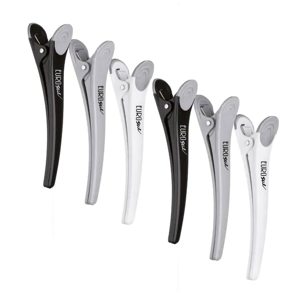 

Затискач для волосся Eurostil, 6 шт (04376)