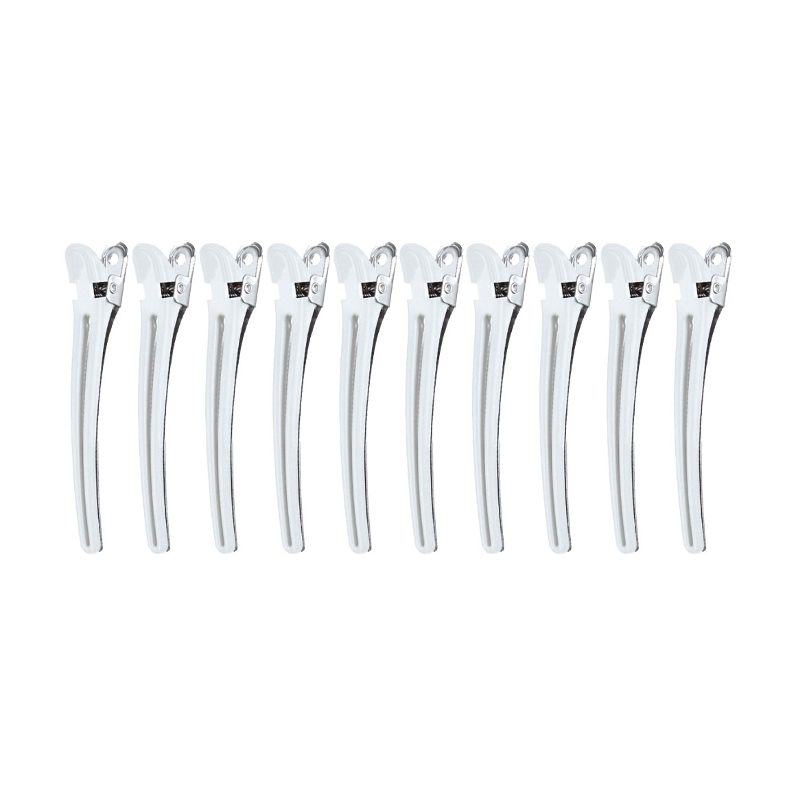 

Затискач для волосся Comair Combi, білий, 9.5 см, 10 шт (3150048)