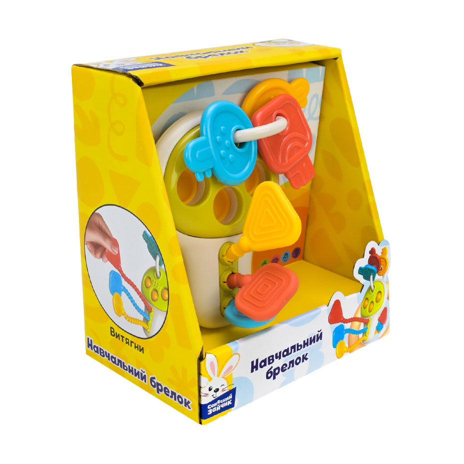 

Дитяча іграшка брязкальце Країна іграшок Сонячний зайчик Навчальний брелок, від 1 року (PL-724-79)