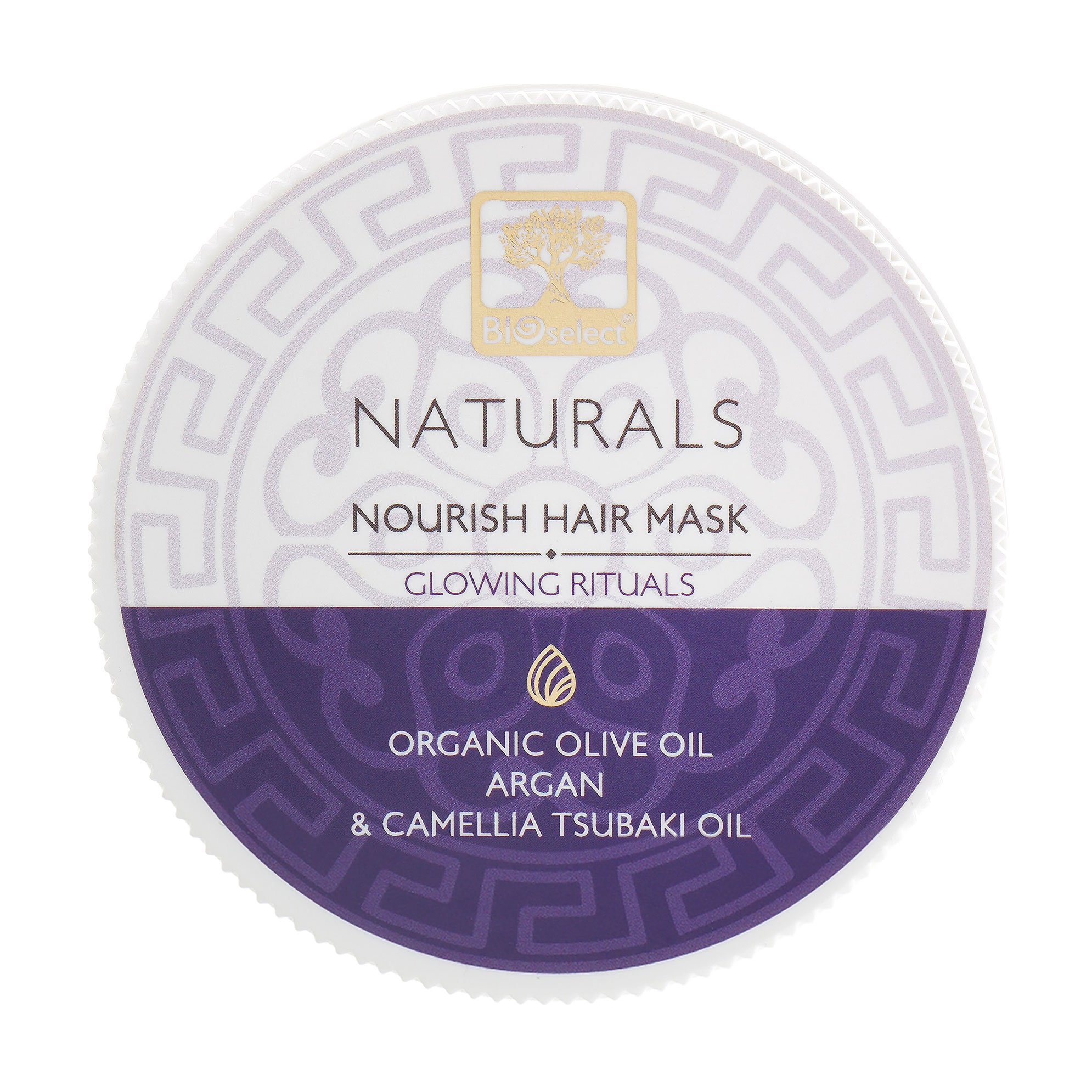 

Живильна маска BIOselect Naturals Nourish Hair Mask Glowing Rituals для всіх типів волосся, з оліями оливи, аргани та камелії, 200 мл