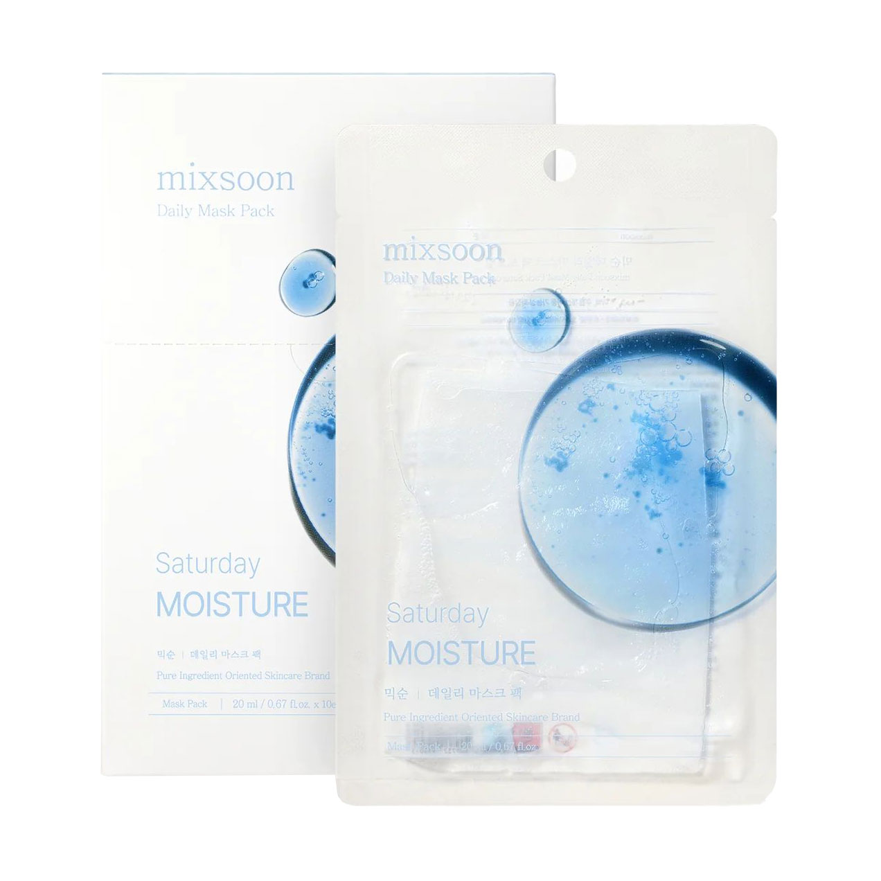 

Тканинна маска для обличчя Mixsoon Daily Mask Pack Saturday, 10*20 мл