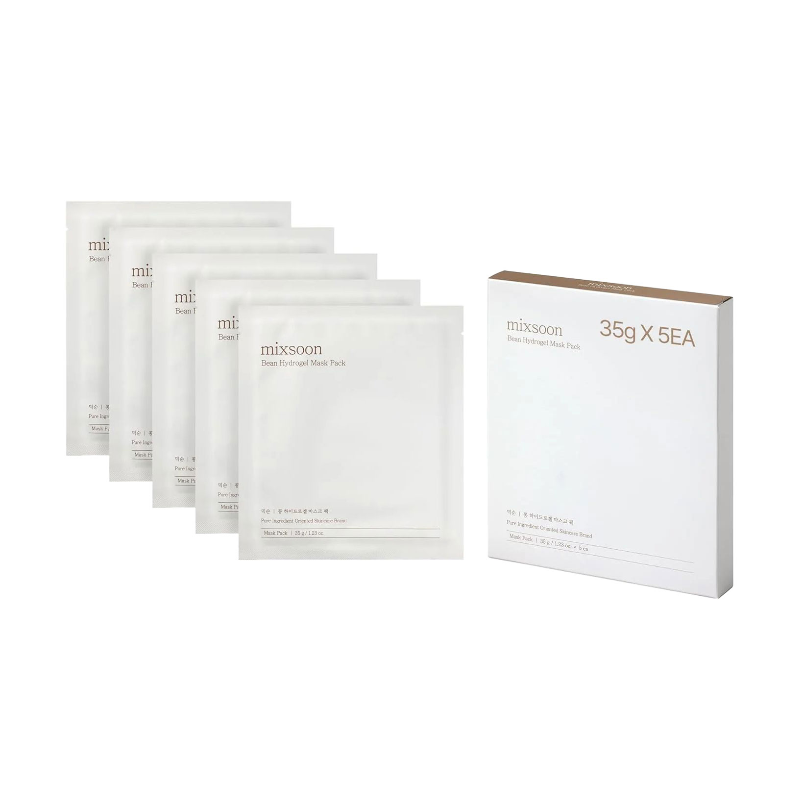 

Уцінка! Гідрогелева маска для обличчя Mixsoon Bean Hydrogel Mask Pack, 5*35 г