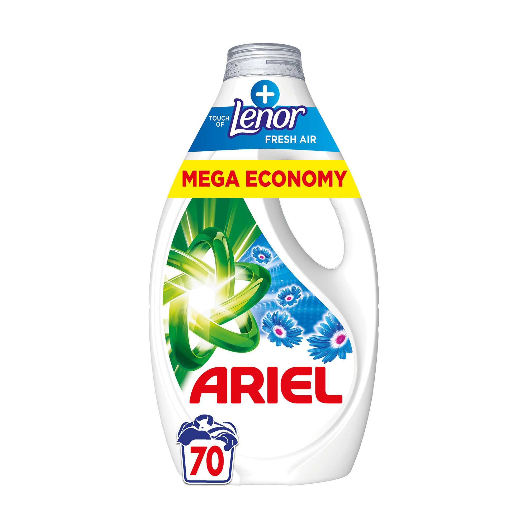 

Гель для прання ARIEL Touch Of Lenor Fresh Air Дотик свіжого повітря Lenor, 70 циклів прання, 3.15 л