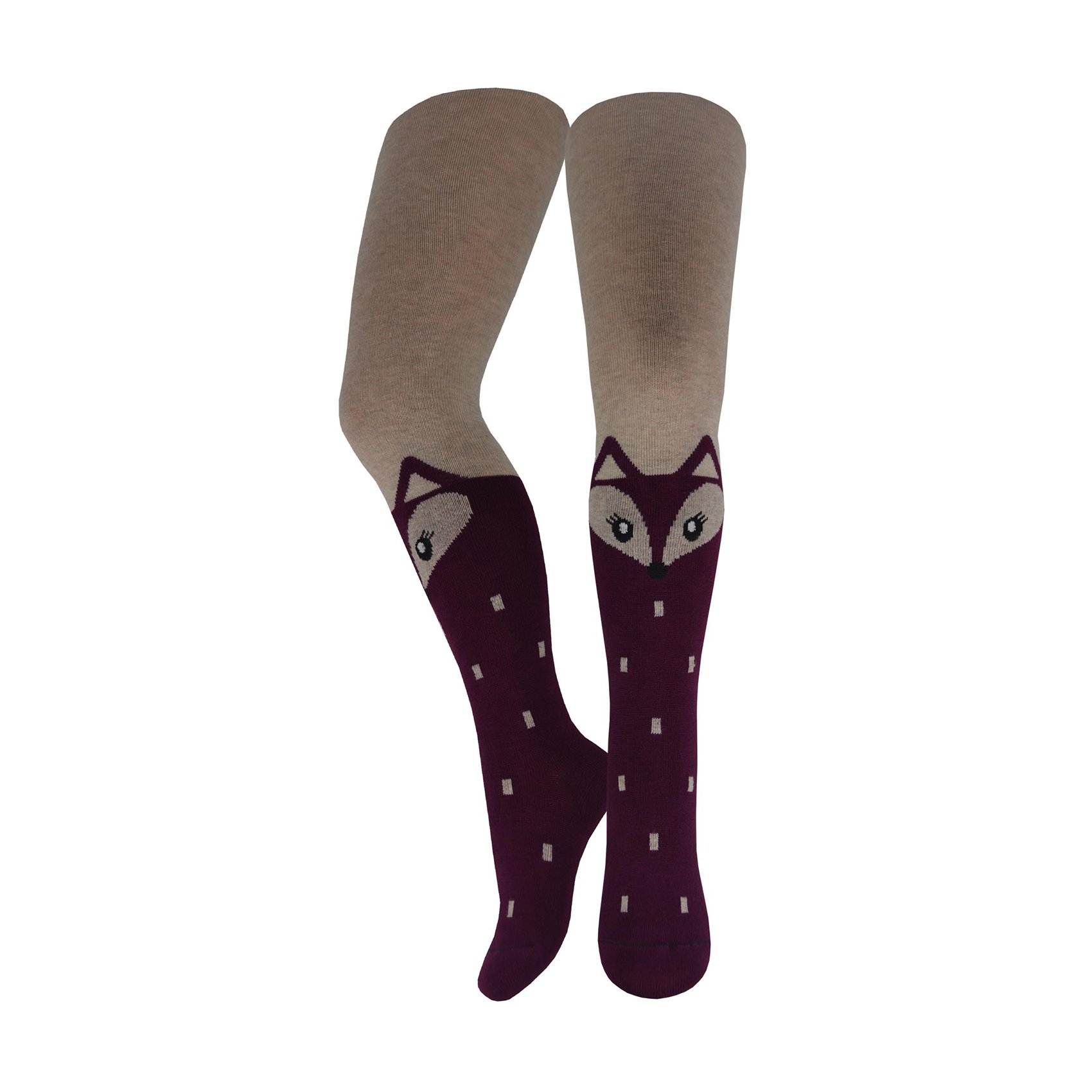 

Дитячі колготки Легка Хода 8109 беж меланж-бордо, розмір 120-128