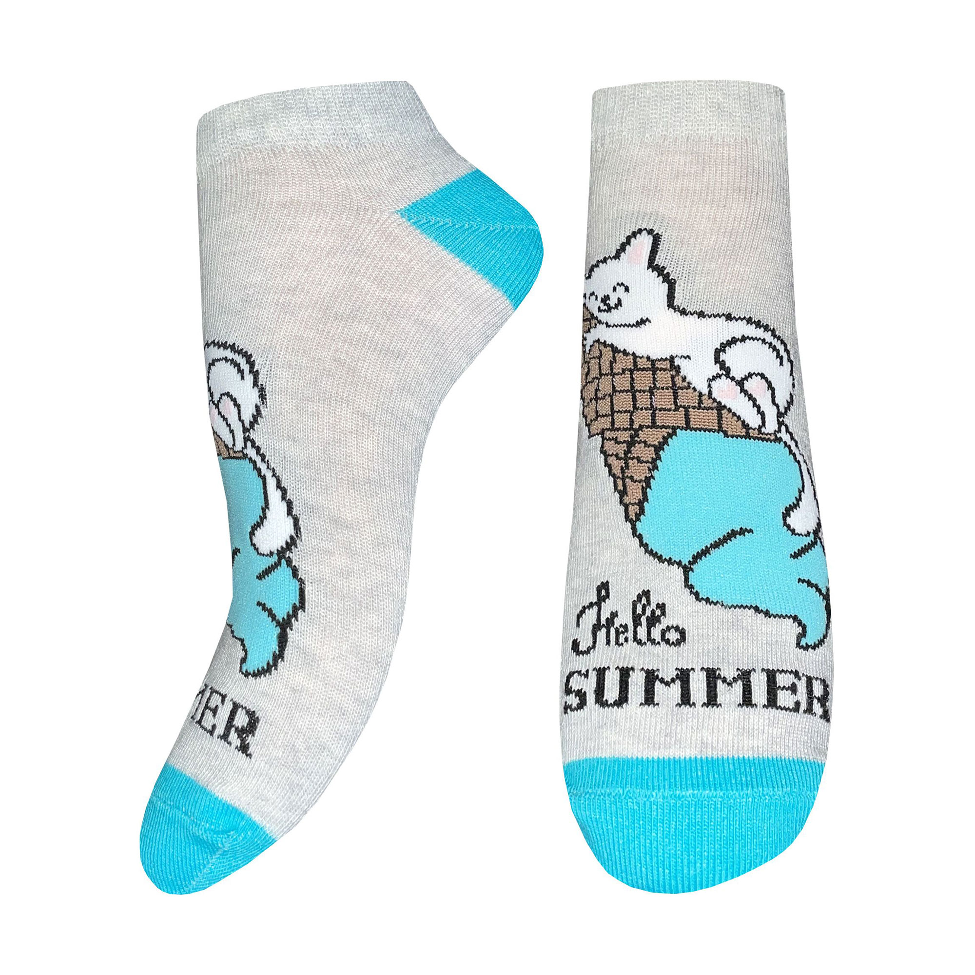 

Шкарпетки жіночі Легка Хода 5577 срібло меланж, розмір 36-37