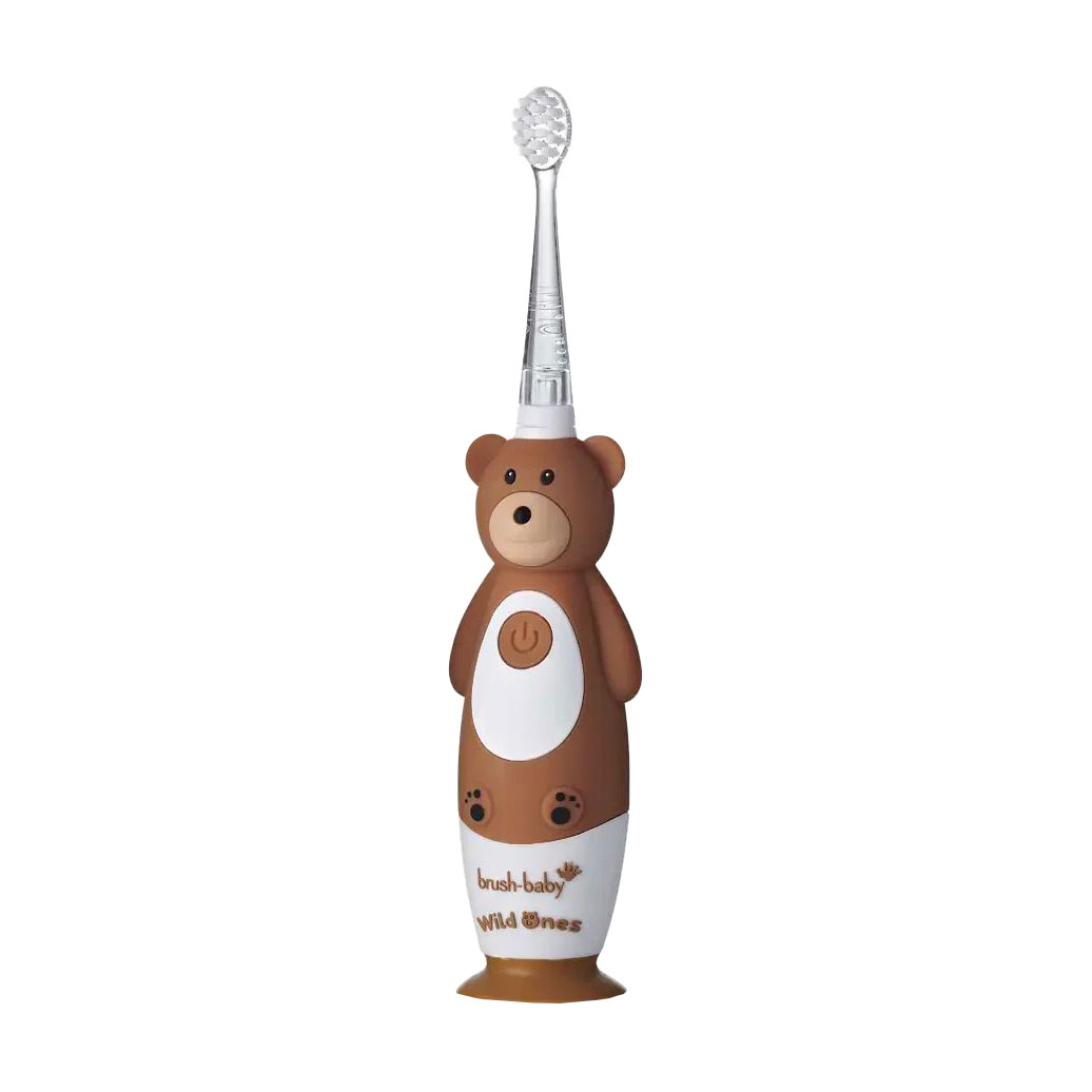 

Дитяча електрична зубна щітка Brush-Baby WildOnes Sonic Toothbrush Bear від народження до 10 років, 1 шт