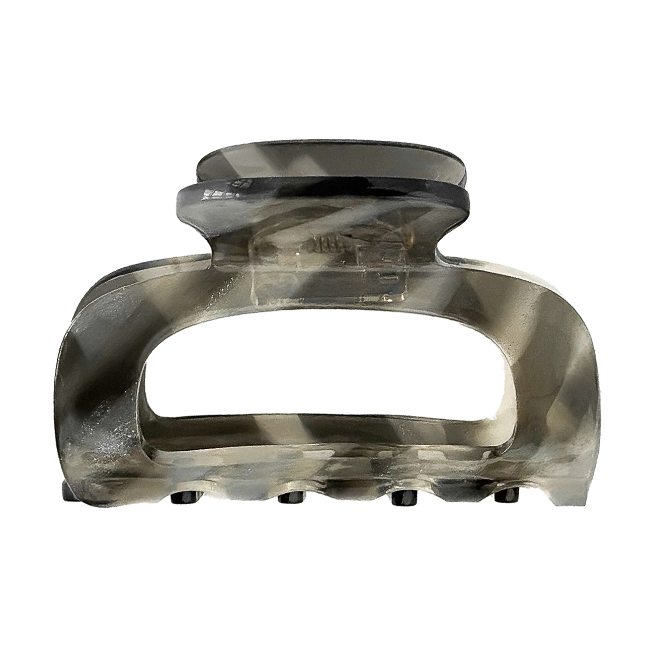 

Заколка для волосся Miso Краб, сіра полоска, 6 см, 1 шт (N056/9)