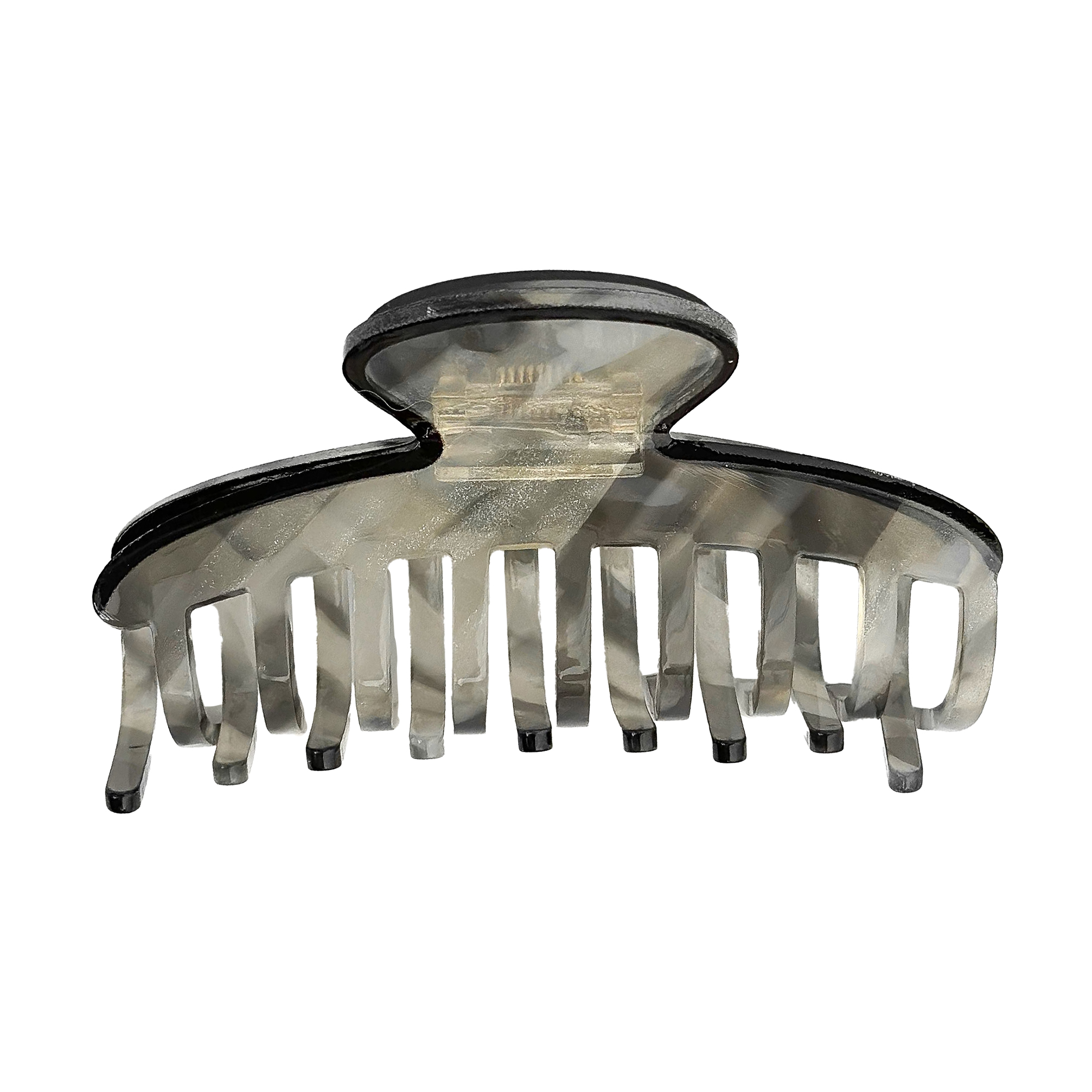 

Заколка для волосся Miso Краб, ракушка, прозора сіра, 9.5 см, 1 шт (N053/1)