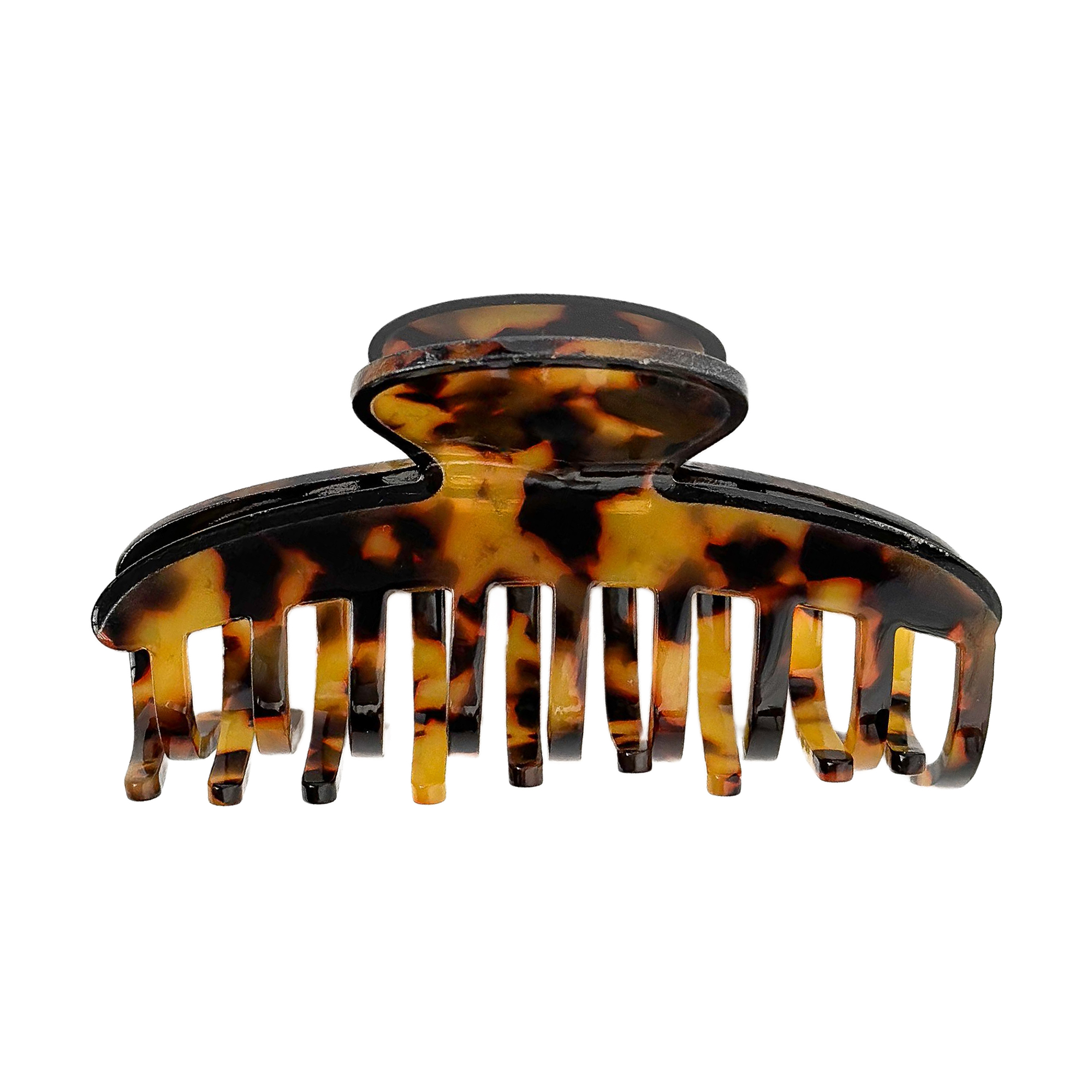 

Заколка для волосся Miso Краб, ракушка, темний лео, 9.5 см, 1 шт (N053/6)