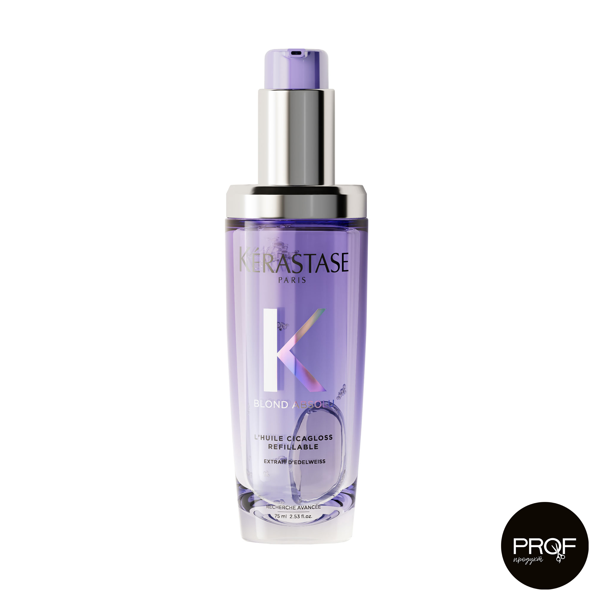 

Зволожувальна олійка-концентрат для волосся Kerastase Blond Absolu L'Huile Cicagloss Hydrating Oil Concentrate Refillable, 75 мл