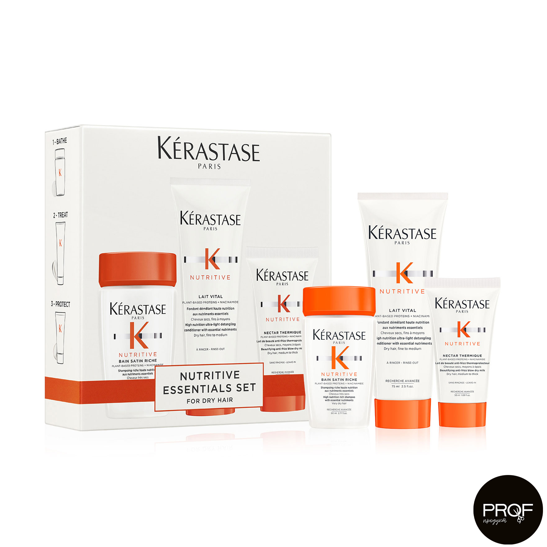 

Набір Kerastase Nutritive Discovery Set для живлення сухого волосся (шампунь, 80 мл + кондиціонер, 75 мл + молочко, 50 мл)