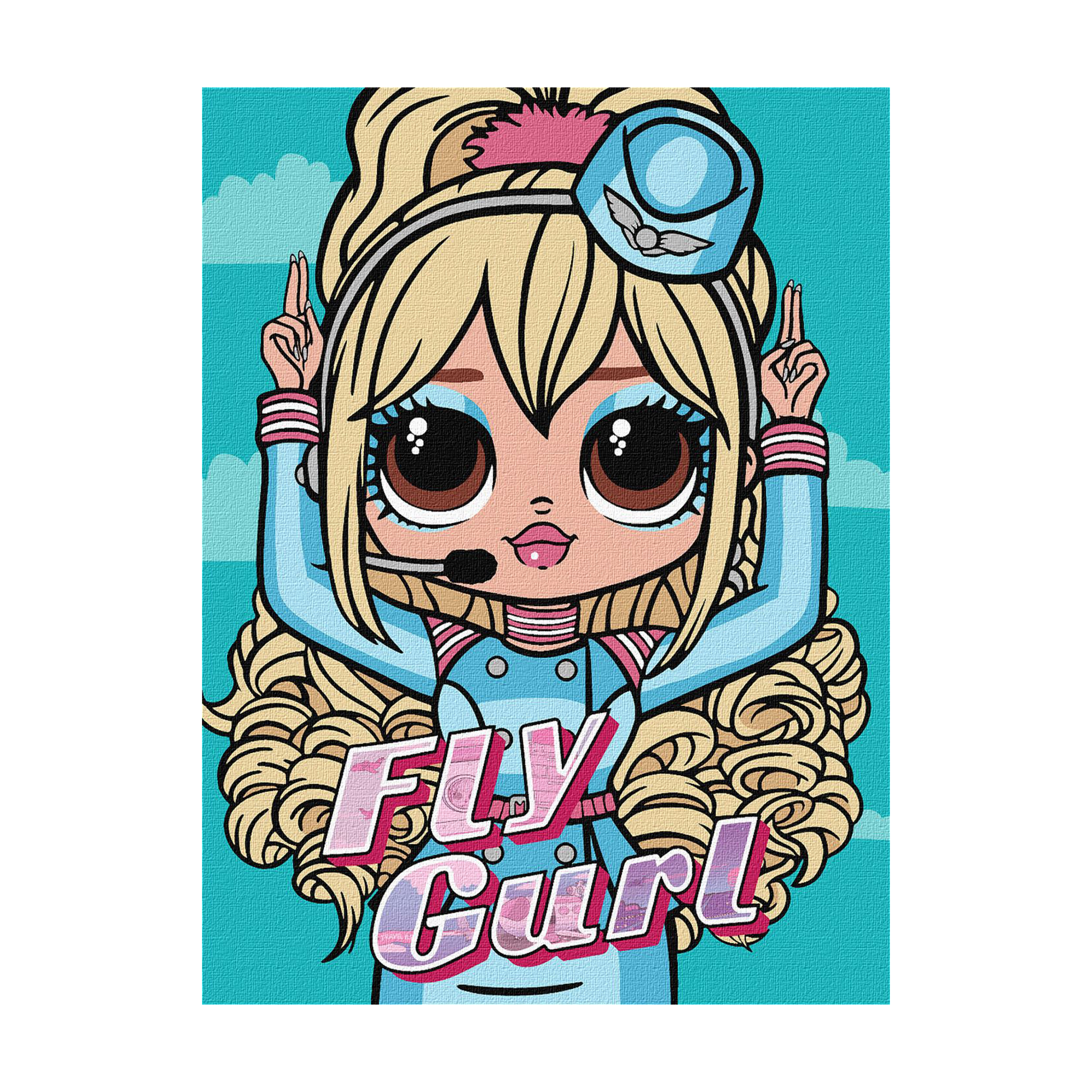 

Картина за номерами Ideyka L.O.L. Surprise! O.M.G. Fly Gurl, 30*40 см (KHO6275)