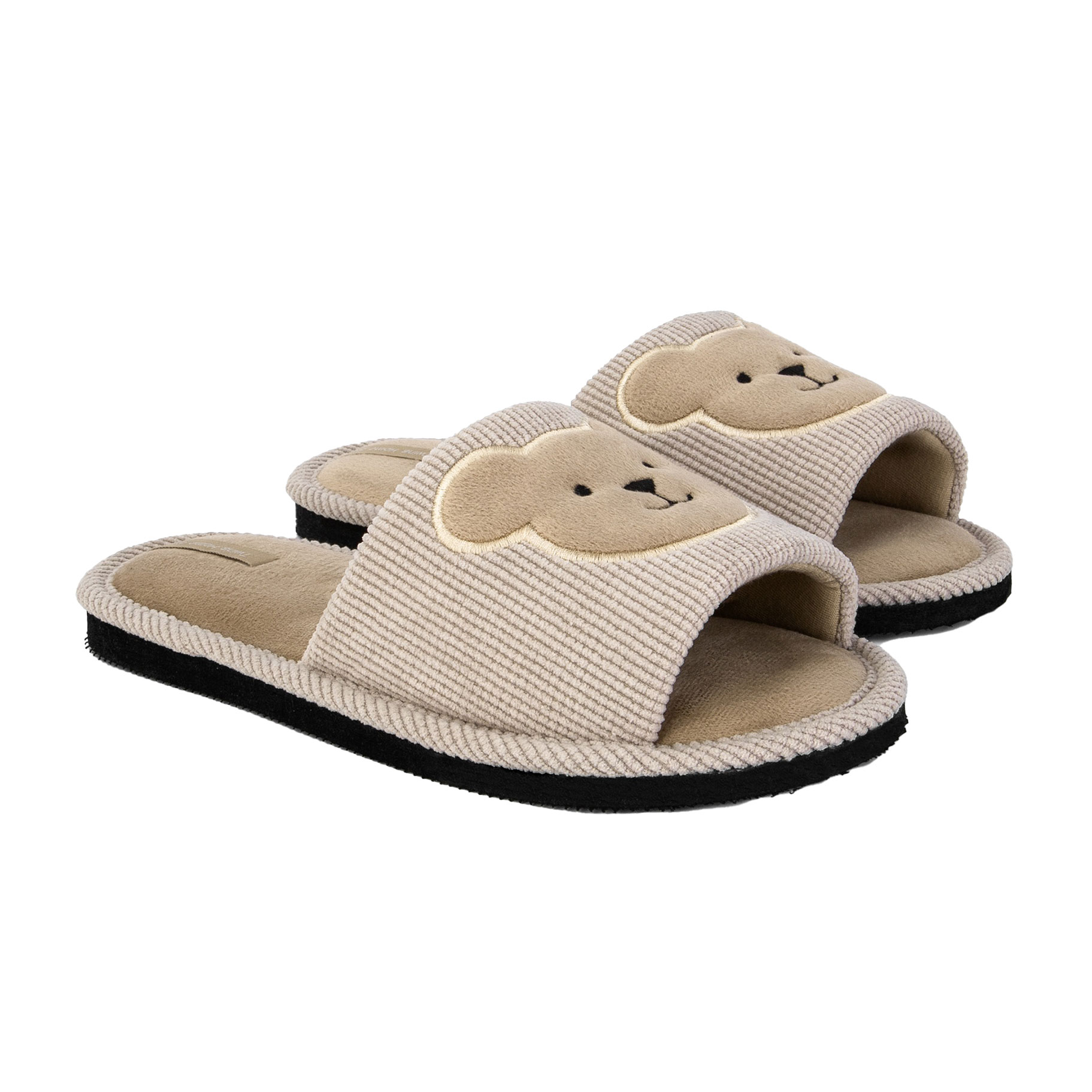 

Жіночі домашні капці Twins HS-VL з вишивкою, Beige Bear, розмір 38-39 (25 см)