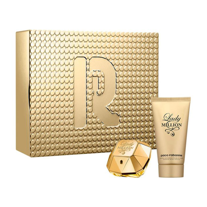 

Парфумований набір жіночий Rabanne Lady Million Giftset (парфумована вода, 50 мл + лосьйон для тіла, 75 мл)