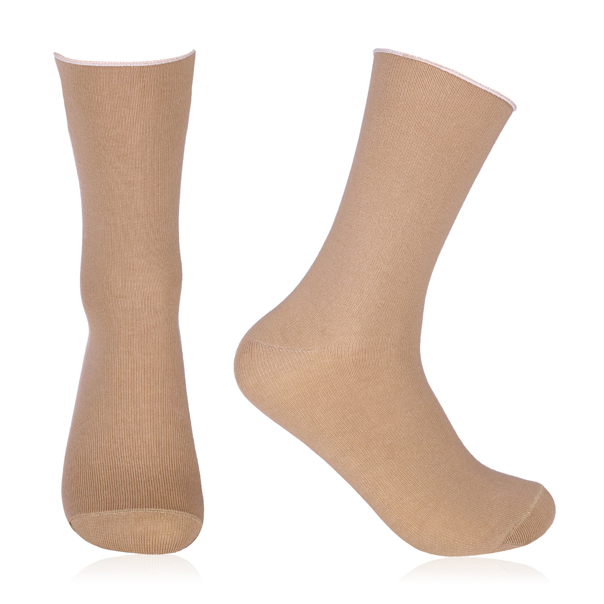 

Шкарпетки жіночі AmiGA високі, антистрес, бежеві, розмір 23-25