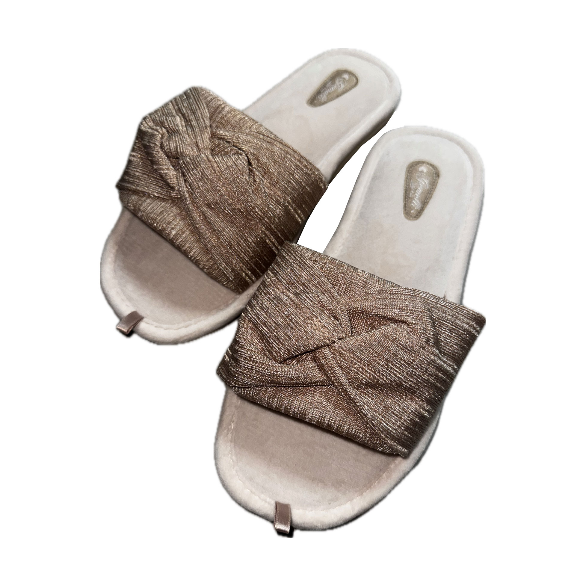 

Жіночі кімнатні капці Gemelli Шафран, відкриті, бежеві, розмір 38