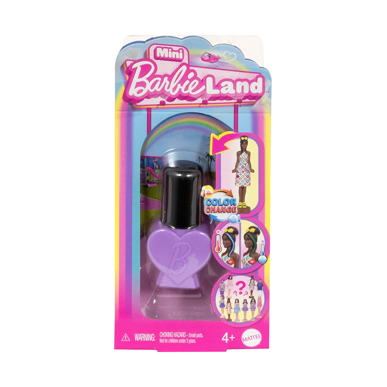 

Лялька-сюрприз Barbie Fashionistas Mini BarbieLand з лаком, 4 см, від 4 років (JCP97)