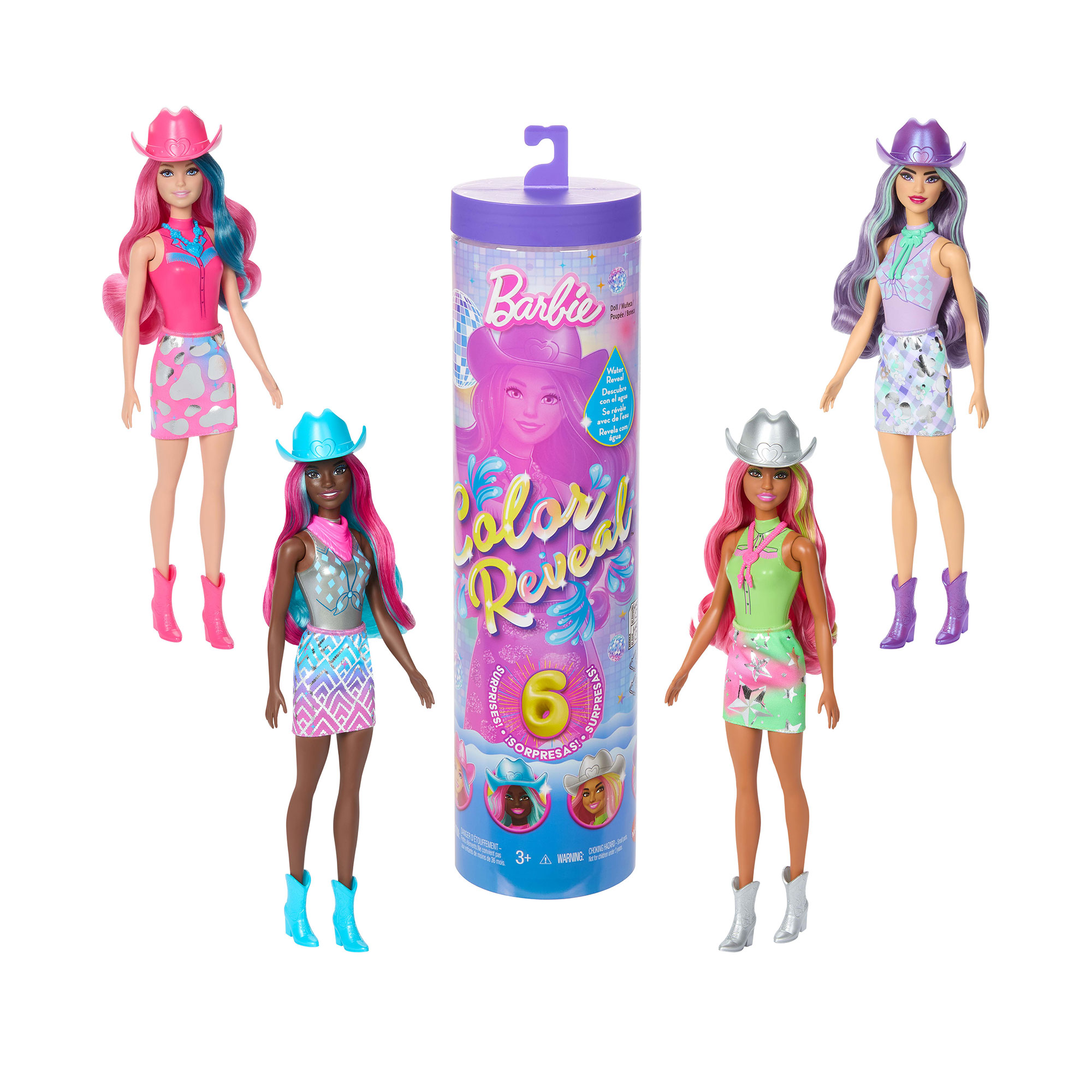 

Лялька-сюрприз Barbie Color Reveal Зірки диско, 30 см, з аксесуарами, від 3 років (JCP01)