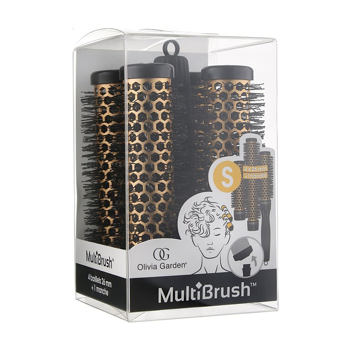 

Набір брашингів для волосся Olivia Garden Multibrush One Size Kit 26 S, 4 шт