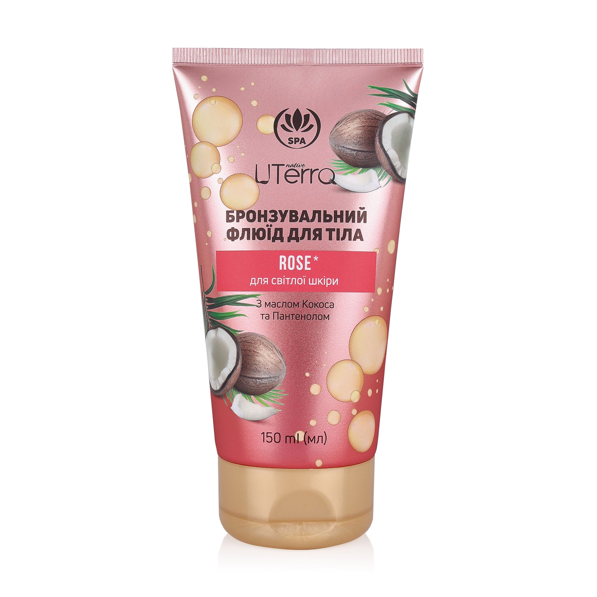 

Бронзувальний флюїд для тіла UTerra native Rose, для світлої шкіри, 150 мл
