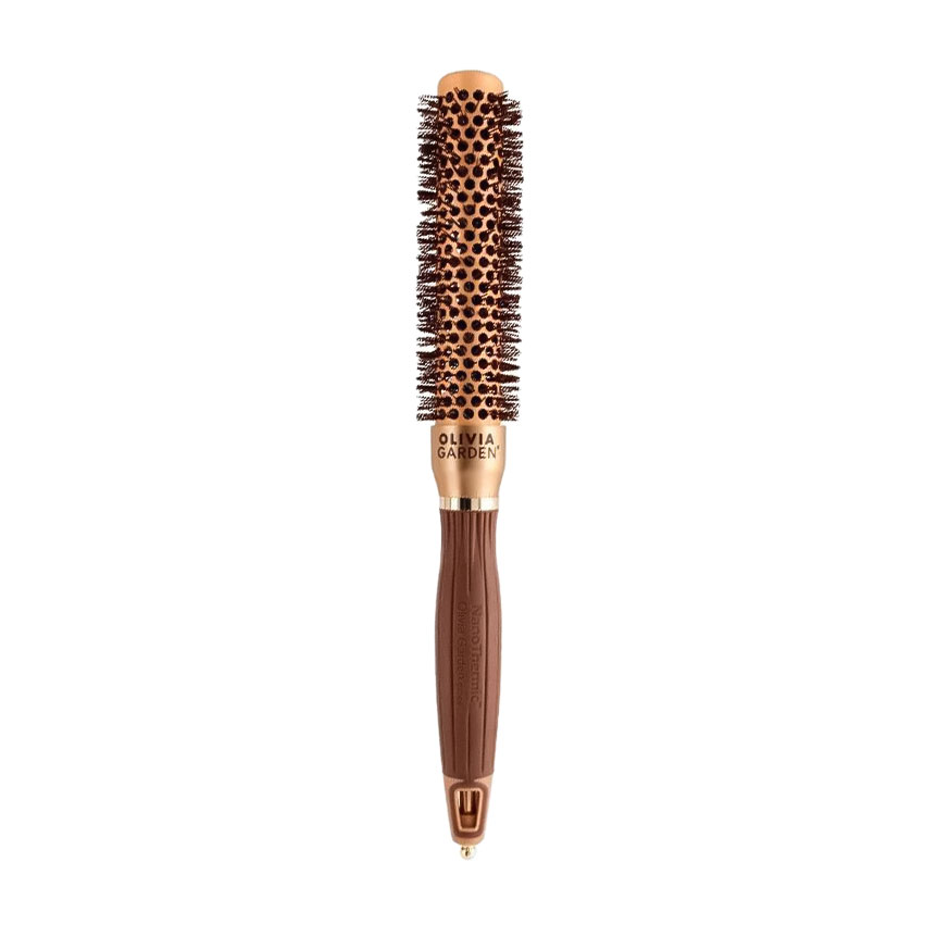 

Браш для волосся Olivia Garden Expert Blowout Speed Wavy Bristles Gold & Brown, діаметр 25 мм