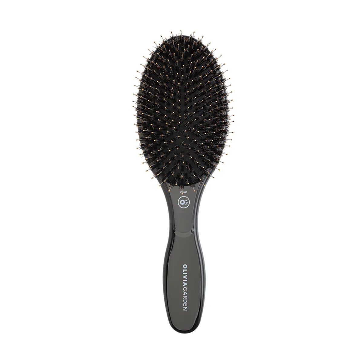 

Щітка масажна для волосся Olivia Garden Expert Care Oval Boar & Nylon Bristles Black чорна, 1 шт